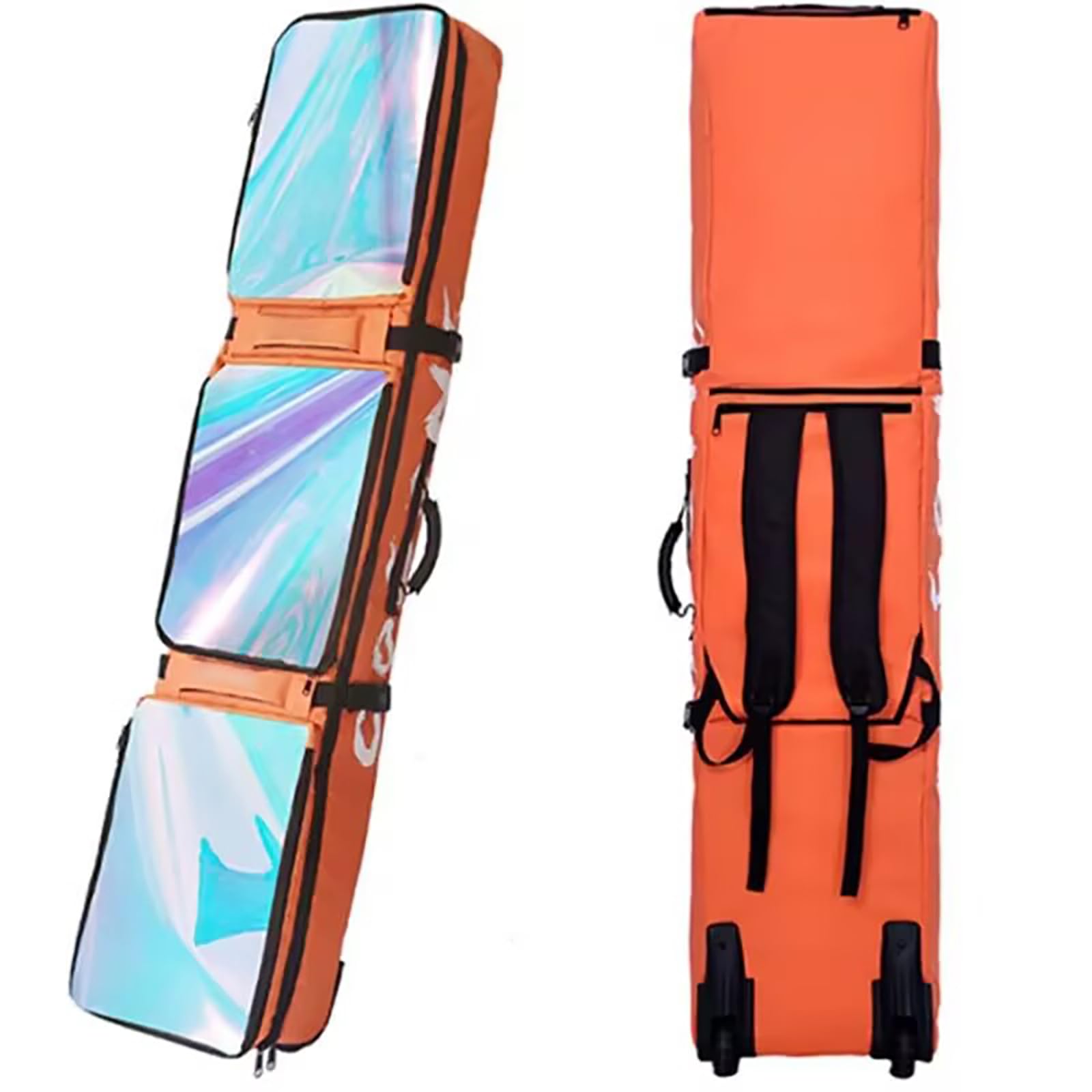Waterproof Wheeled Ski Bag with Large Capacity - Durable Ski & Snowboard Travel Bag for Equipment Storage - Dry/Wet Separation Design - Perfect for Air Travel, Ski Trips & Winter Sports Gear Organization