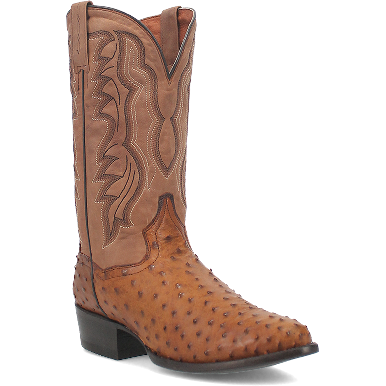 Premium Tempe Full Quill Ostrich Cowboy Boots for Men - Handcrafted Genuine Leather Western Boots for Riding, Rodeo & Country Fashion