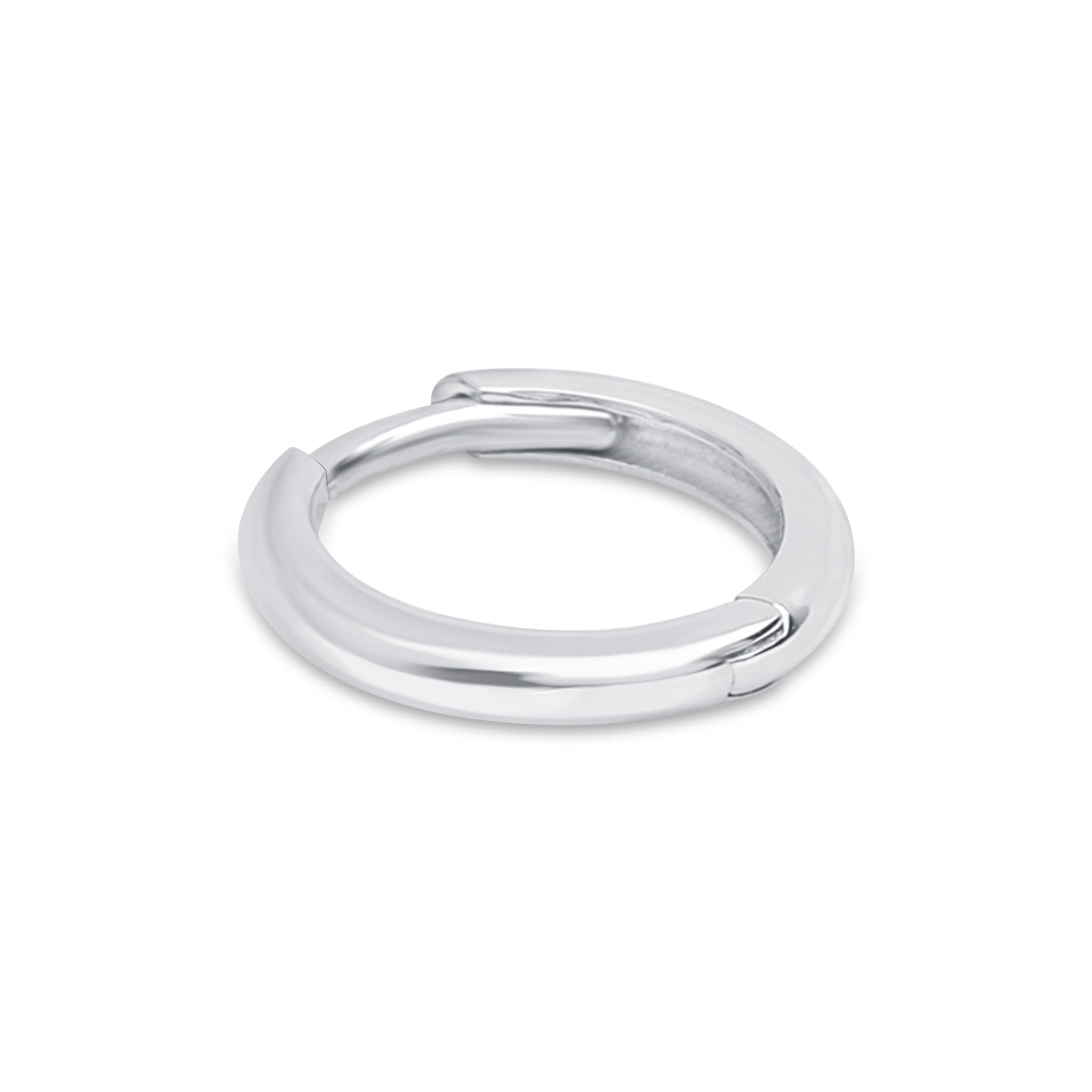 14K White Gold Infinity Hoop Earrings for Women - Dainty Circle Huggie Earrings - Perfect for Everyday Wear, Date Night & Special Occasions