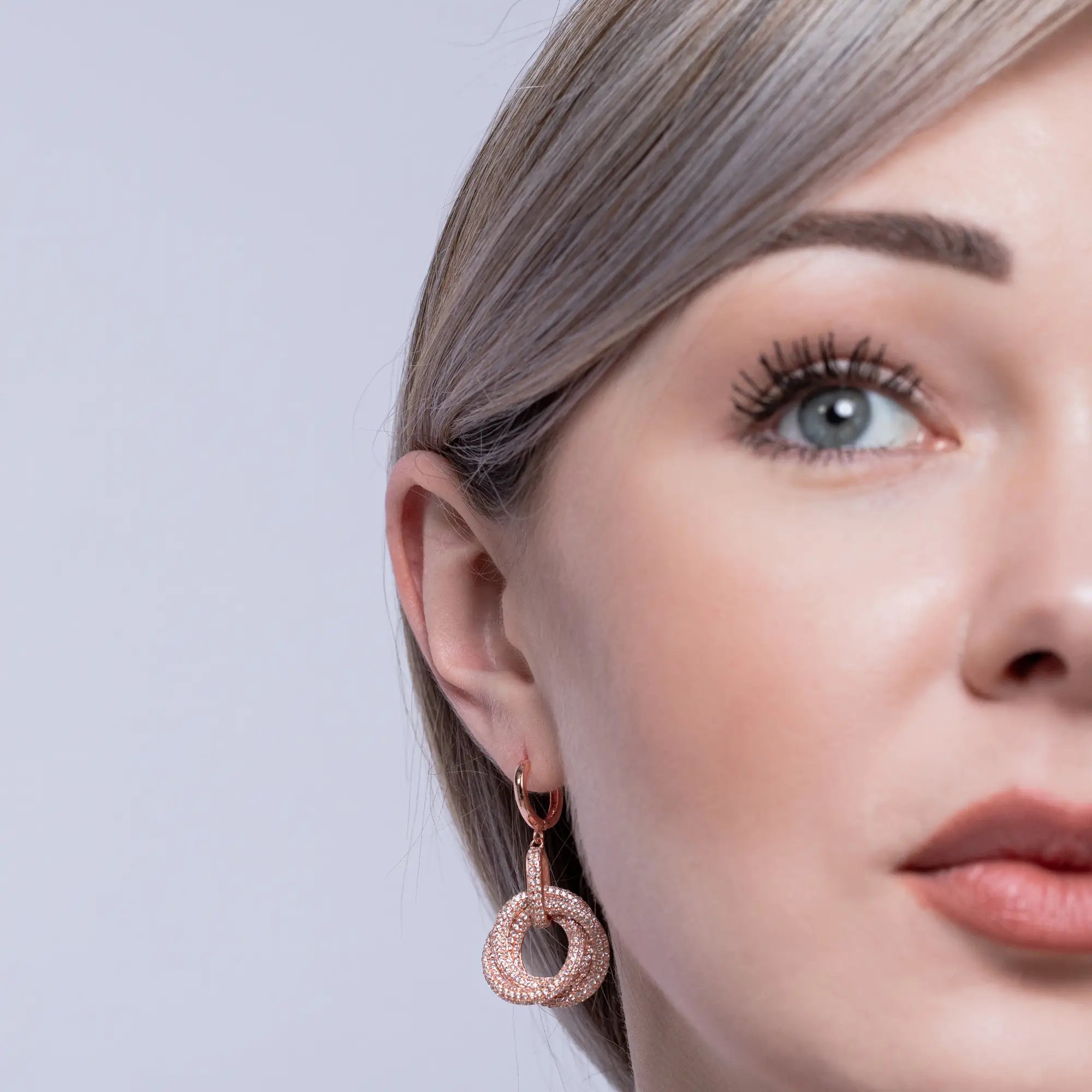 Helix Earrings for Women - 14K Gold Plated Cartilage Hoop Earrings - Trendy Helix Hoop Earrings for Cartilage Piercing - Perfect for Everyday Wear, Parties & Gifts