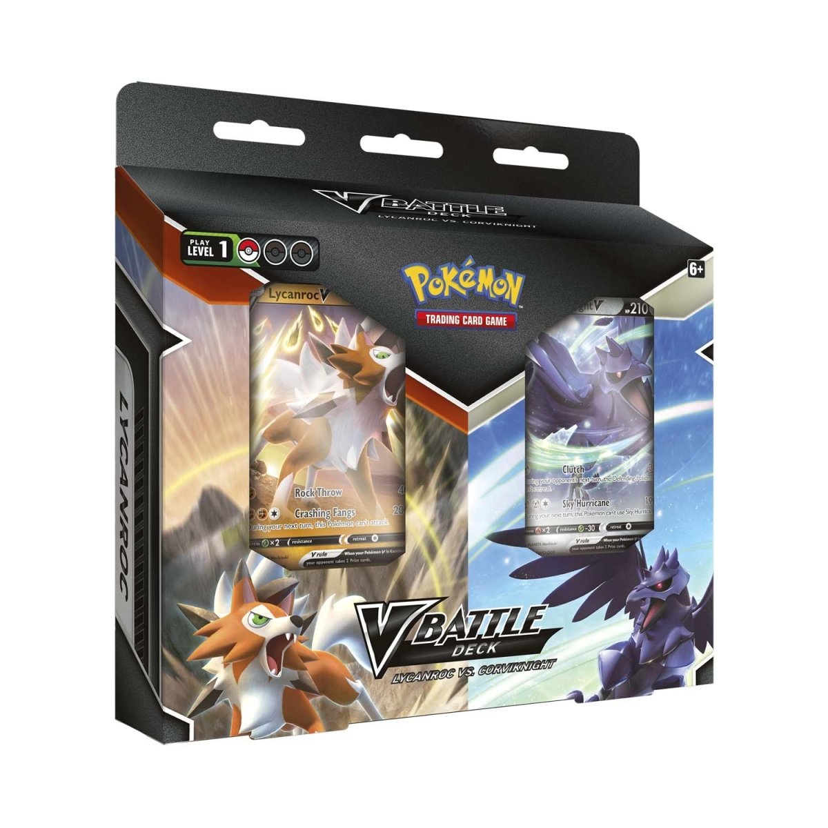 Pokémon TCG: V Battle Deck - Lycanroc vs. Corviknight | Trading Card Game Starter Set for Beginners | Perfect for Battles, Collecting & Gifts