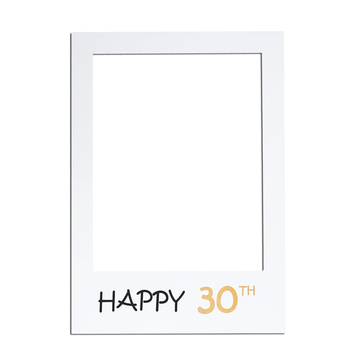 30th Birthday DIY Photo Frame - 4x6 Picture Cutouts for Party Decor