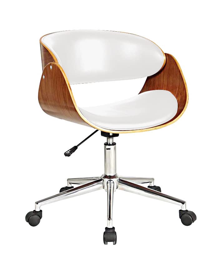 Neos Modern Office Chairs - Ergonomic White Desk Chair for Home & Work - Comfortable Computer Chair for Long Hours Sitting