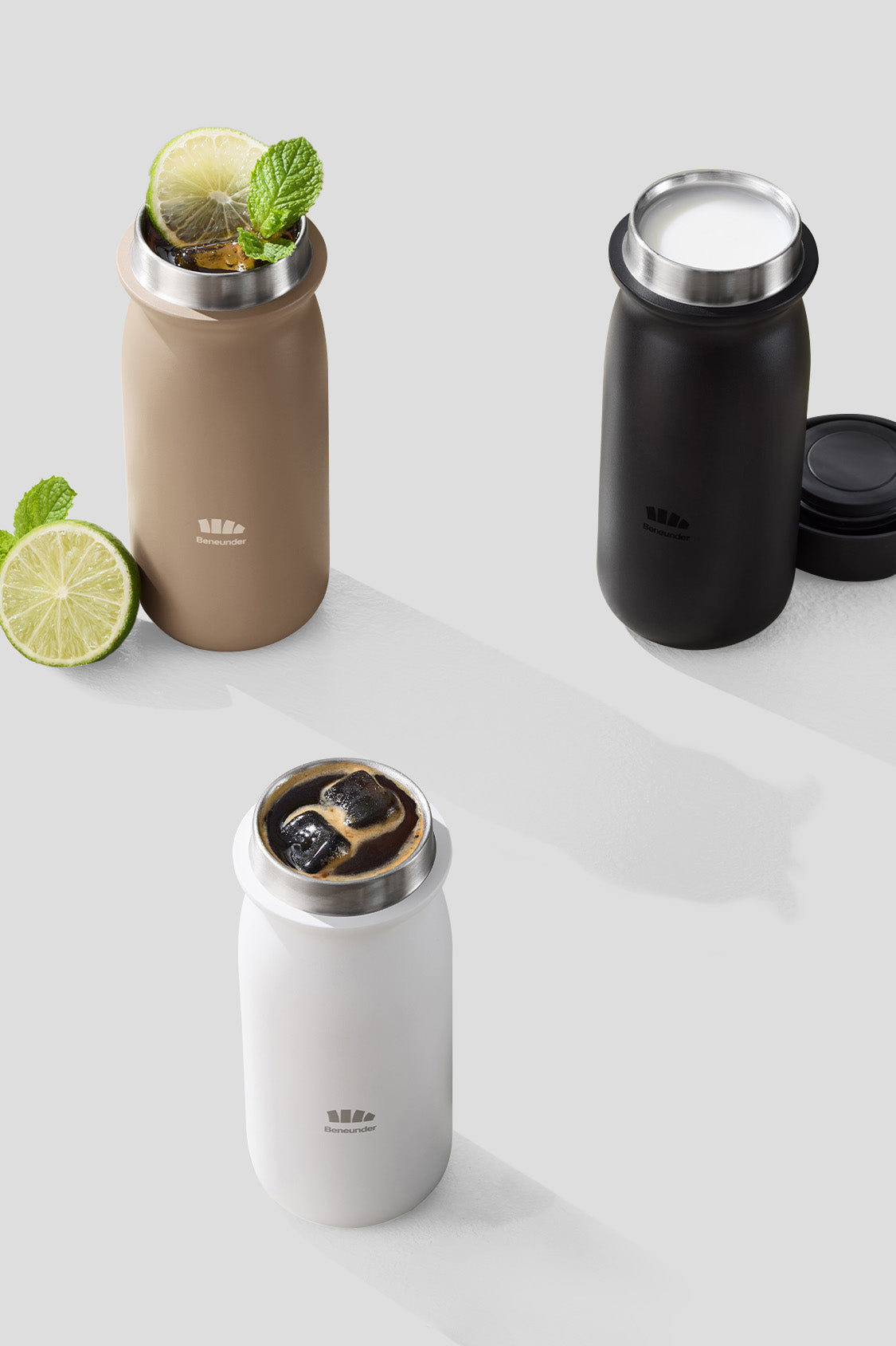 LightHeat 400ML Insulated Travel Mug - Leak-Proof Stainless Steel Coffee Thermos for Commuting, Camping & Office Use