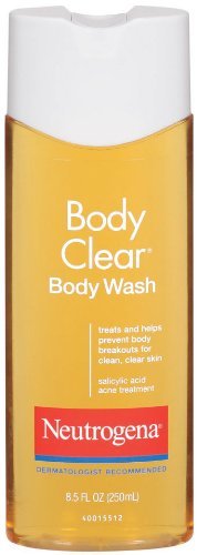 Neutrogena Body Clear Acne Treatment Body Wash - 8.5 fl oz (250ml) for Clear Skin | Oil-Free & Salicylic Acid Formula | Shower Gel for Back & Body Breakouts | Daily Use for Teens & Adults