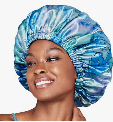 Red Adjustable Ultra Silky Satin Bonnet - Reversible XL for Women | Sleep Protection & Hair Care | Perfect for Nighttime, Travel & Salon Use