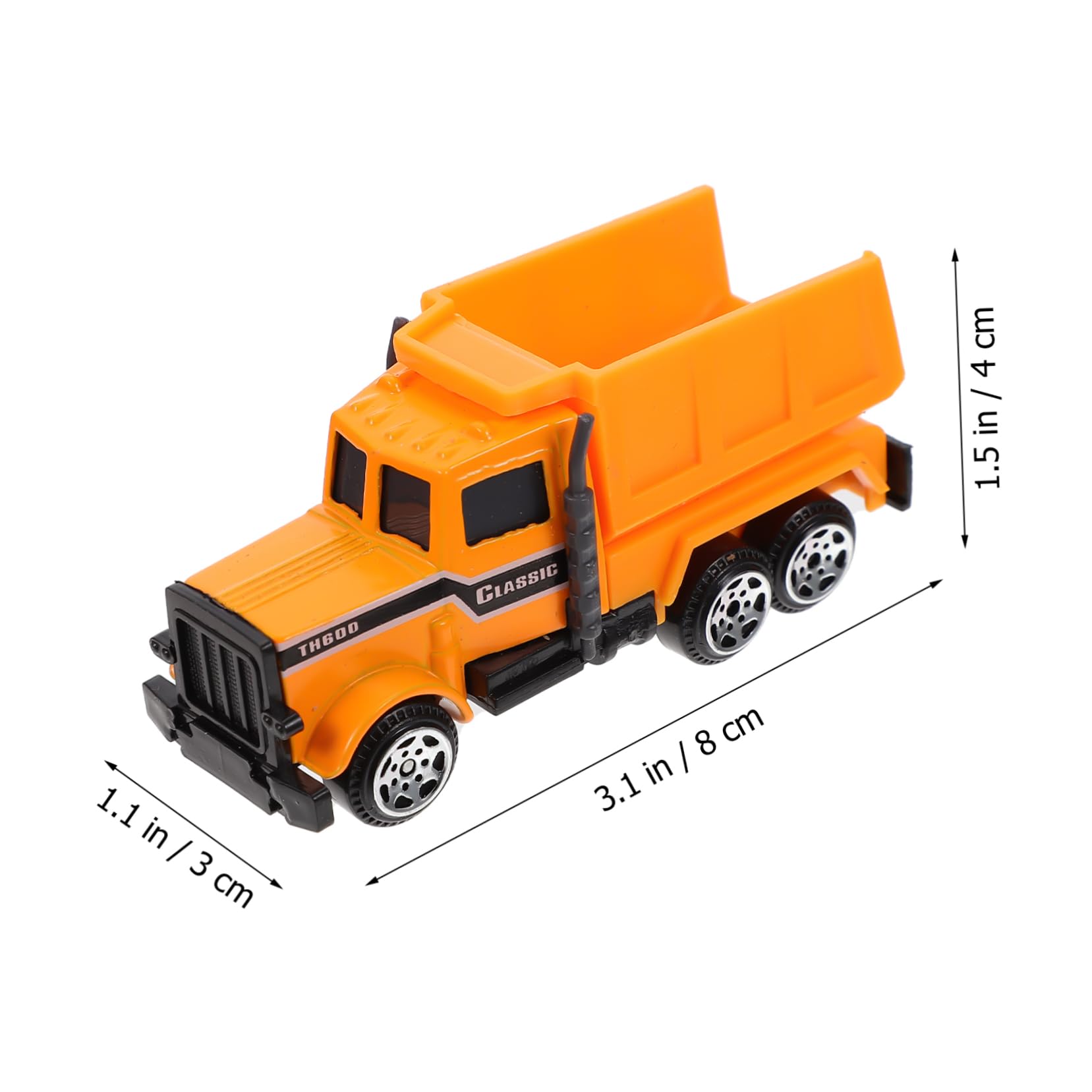 iFundom 8-Piece Construction Vehicle Toy Set - Engineering Trucks, Excavator & Toy Cars for Kids | STEM Learning, Pretend Play & Outdoor Sandbox Fun