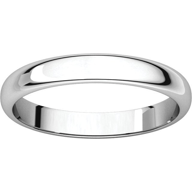 14K Gold 3mm Half Round Wedding Band for Women - Elegant & Timeless Bridal Ring for Engagement, Anniversary & Special Occasions