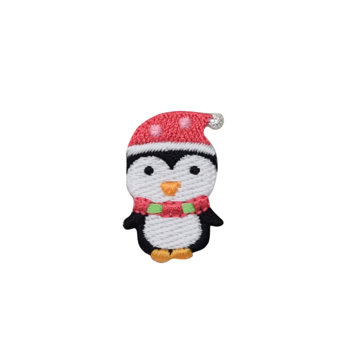 Santa Penguin Embroidered Iron-On Patch for Christmas - Festive DIY Costume & Apparel Decoration