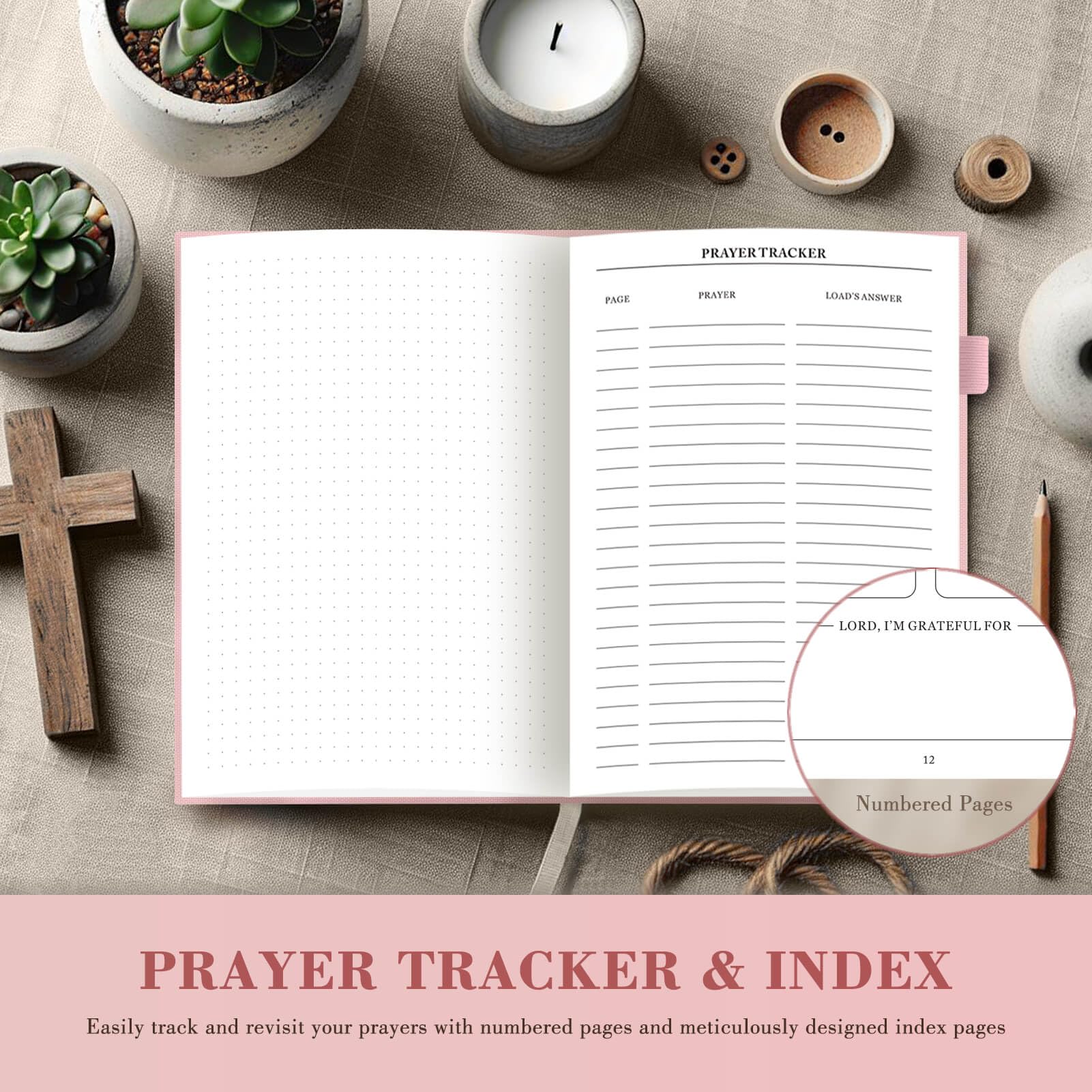 Christian Prayer Journal for Women - Guided Bible Study Notebook with Index Pages, Daily & Weekly Scripture Devotional for Note Taking, 62 Weeks - Perfect Gift for Christian Women (Ideal for Quiet Time, Bible Study Groups & Personal Reflection)