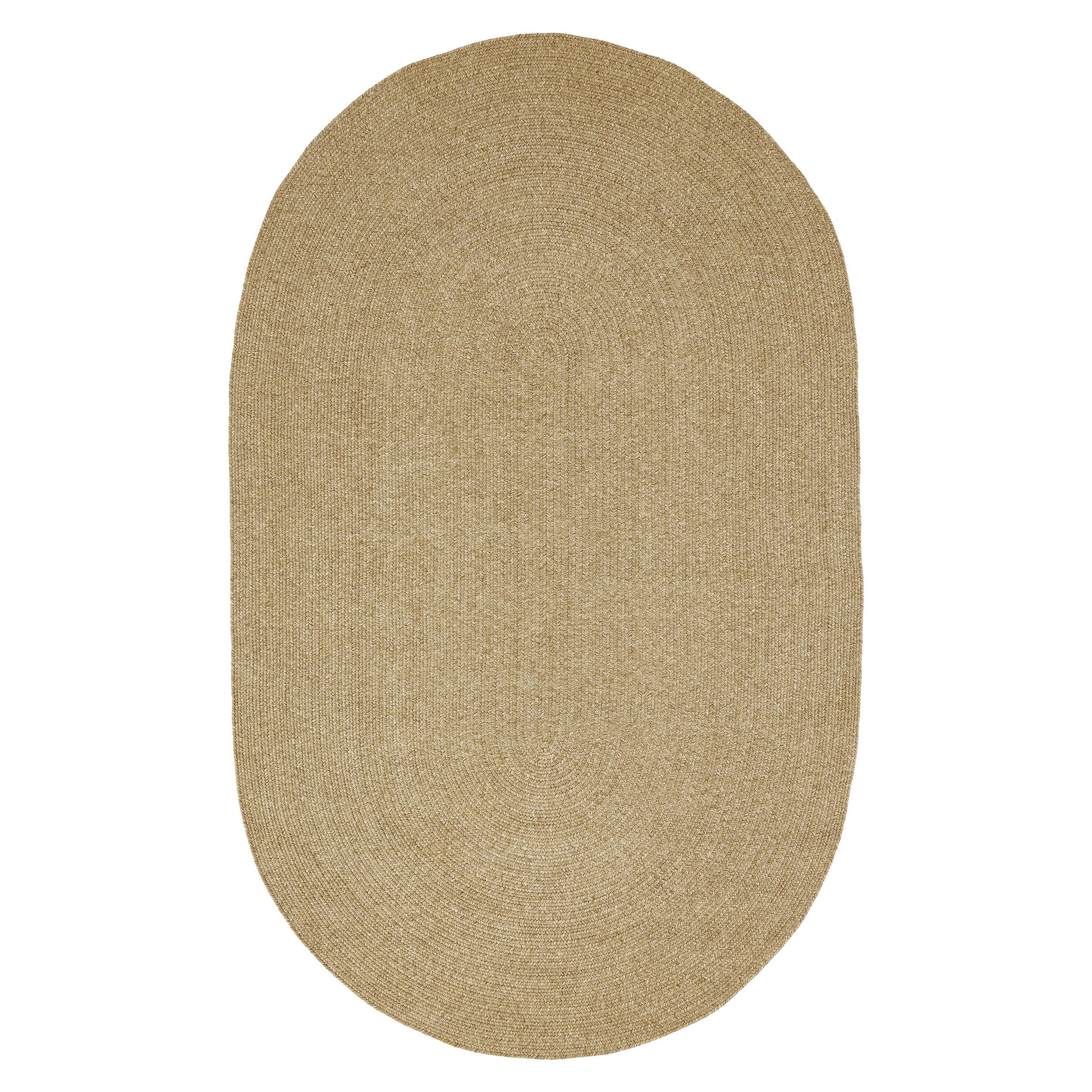 Bluenilemills Tintoretto Braided Area Rug - Soft, Durable & Reversible Indoor/Outdoor Vintage Rug - 8' x 10' Oval Canvas Rug for Living Room, Bedroom, Patio or Deck