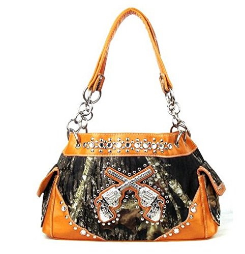 Women's Fashion Crossed Guns Pistols Purse Handbag Wallet - Stylish Multi-Color Design for Everyday Use, Parties & Outfits