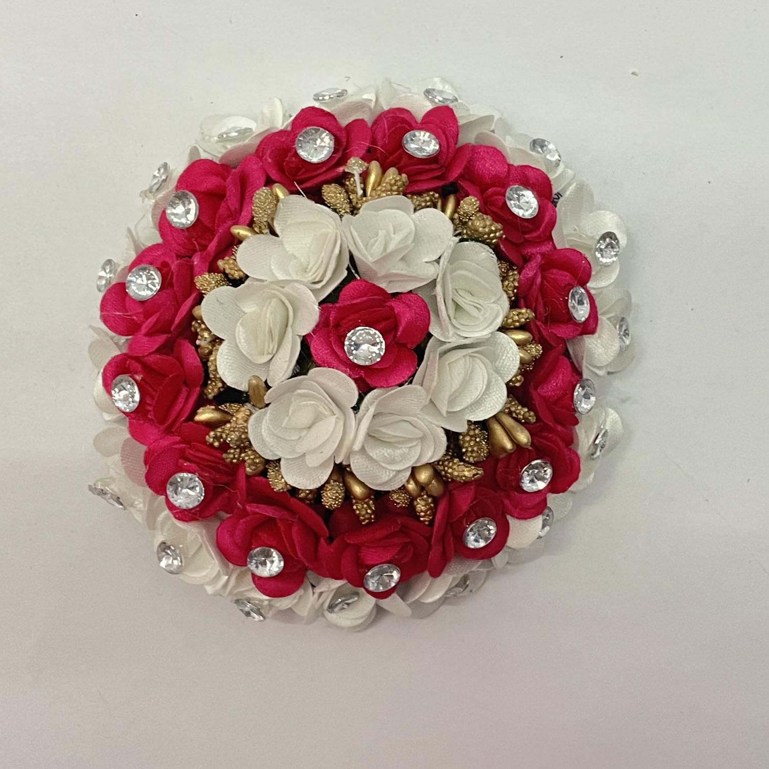 GuruEmbelish Bun Juda Maker Flower Bridal Gajra Hair Accessories for Women & Girls - Perfect for Weddings, Parties & Special Occasions
