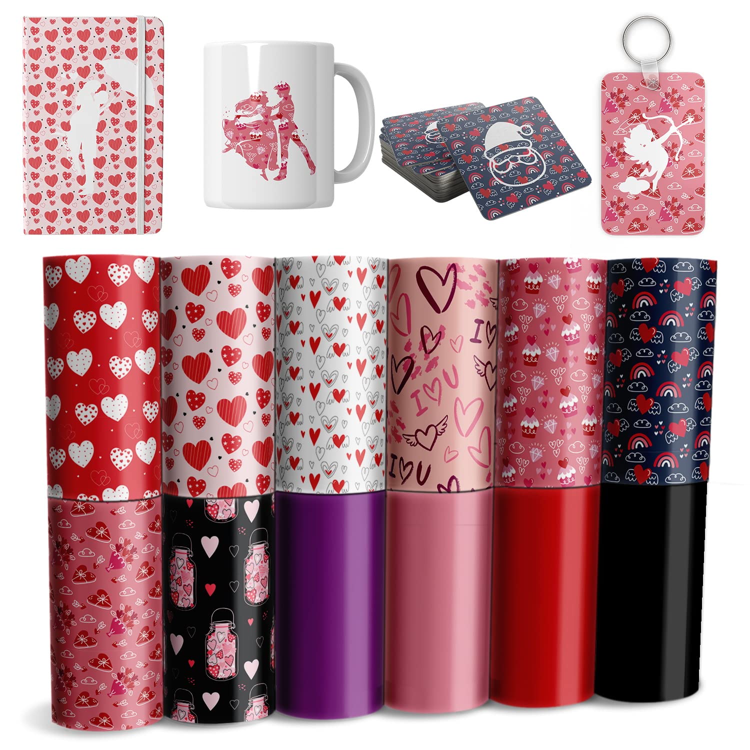 Valentine Infusible Transfer Ink Sheets - 12 Pack 4.5