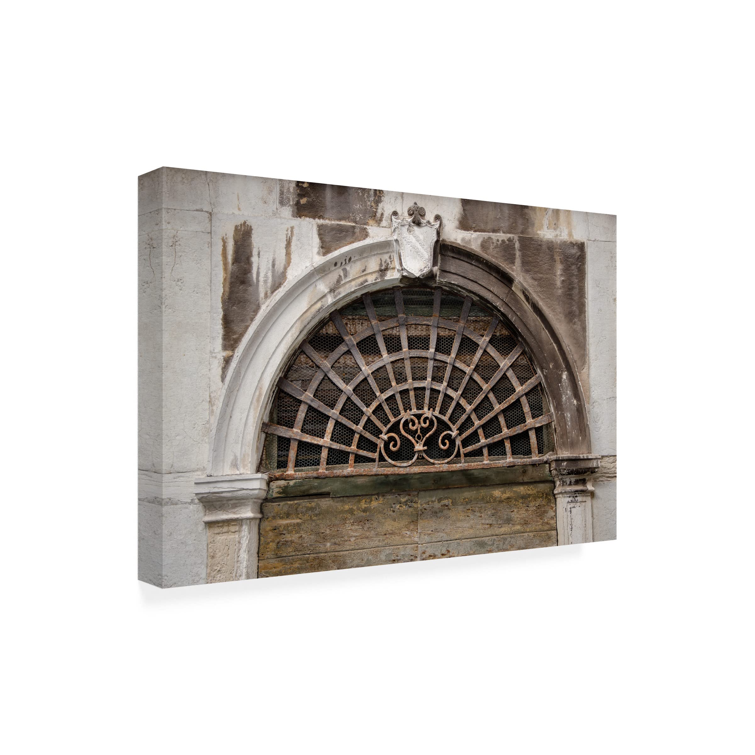 Trademark Fine Art 'Windows and Doors of Venice XI' Canvas Wall Art by Laura DeNardo - Venetian Landscape Painting for Living Room, Bedroom & Office Decor