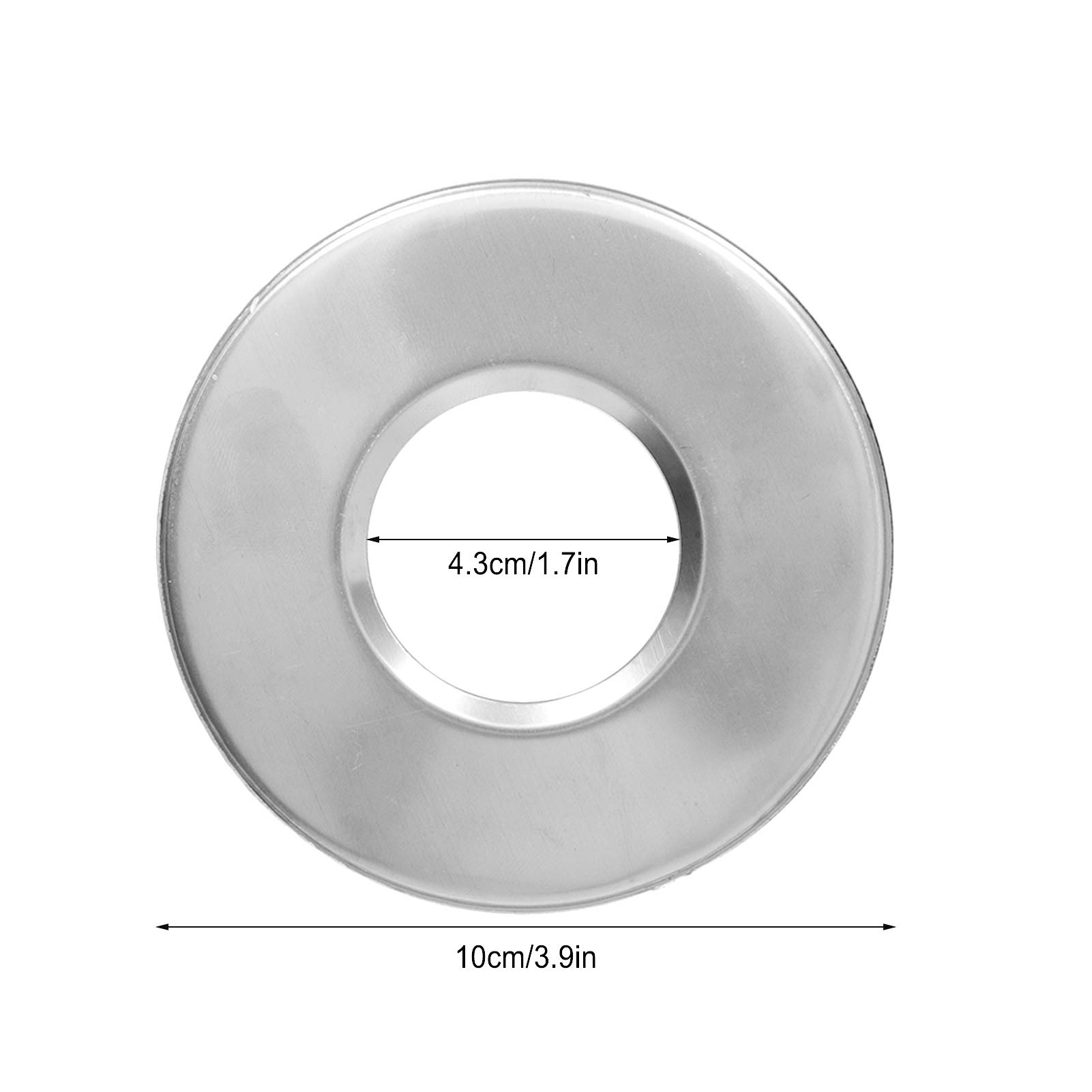 01 Pool & Spa Ladder/Hand Rail Replacement Parts - High Hardness Stainless Steel Escutcheon Plates & Cover Plate for 5cm Ladder Pipe (2 Pack) - Perfect for Inground & Above Ground Pools