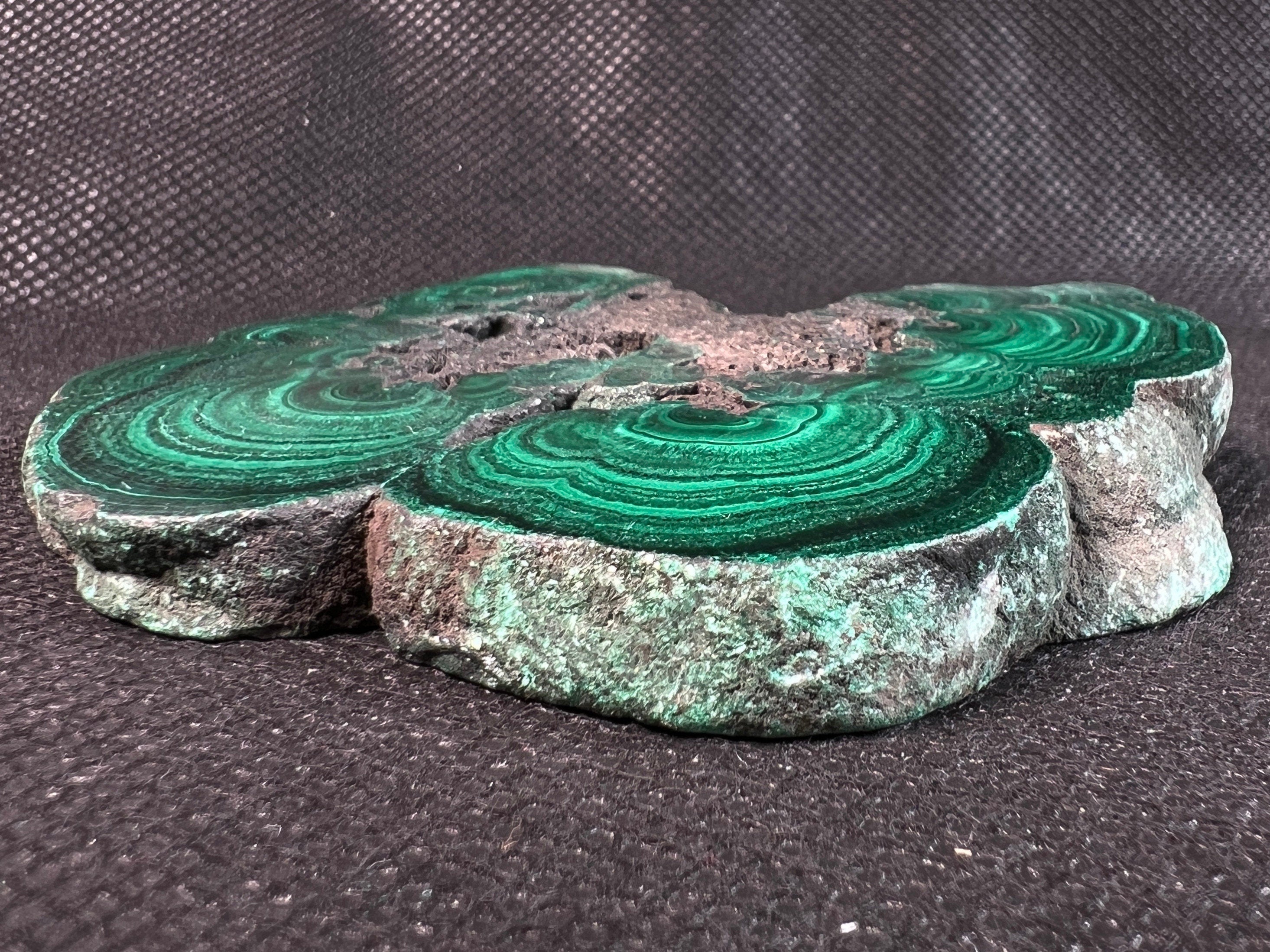 Premium MALACHITE Crystal Slab - Natural Green Malachite Stone for Jewelry Making, Unique Spiritual Gift, Home Decor & Healing Crystal Collection - Perfect for Meditation, Energy Work & Crystal Healing Practices