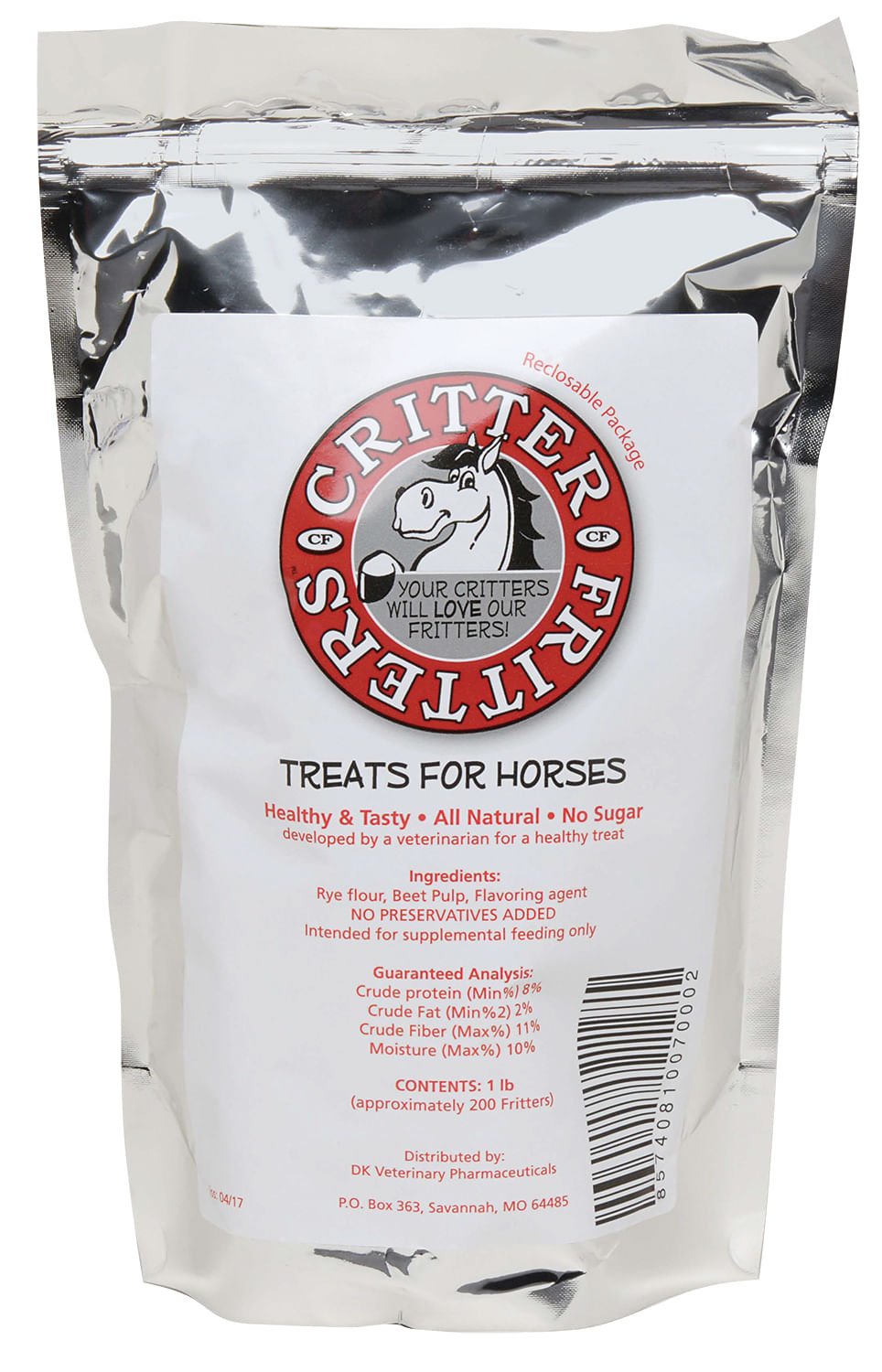 Critter Fritters Natural Horse Treats - Healthy Snacks for Training & Rewards - Perfect for Riding, Bonding & Show Events
