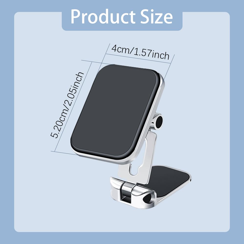 Mearo 360° Adjustable Magnetic Car Phone Mount, Universal Dashboard Phone Holder Stand for iPhone, Samsung & Smartphones, Perfect for Safe Driving & Hands-Free Navigation