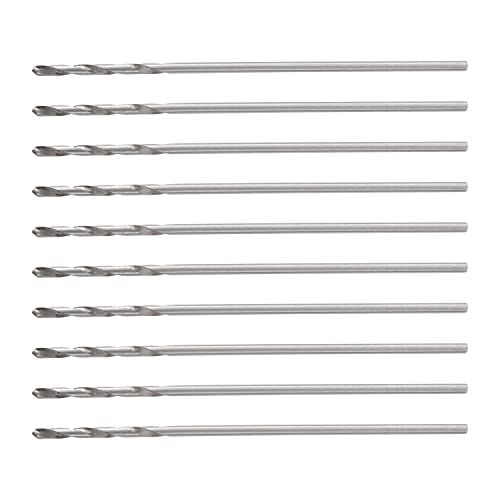 Auniwaig 20pcs HSS Straight Shank Twist Drill Bits Set - 0.6mm Diameter for Woodworking, Metal, Plastic - Perfect for Electric Drills, DIY Projects & Home Repairs