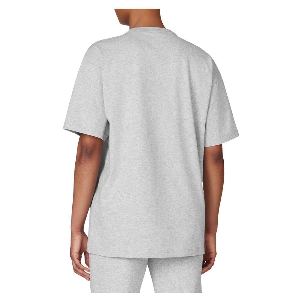 Men's Classic Logo Tennis Tee - Soft Cotton Short Sleeve T-Shirt for Casual Wear & Sports - Grey Heather (Perfect for Gym, Tennis & Everyday Outfits)