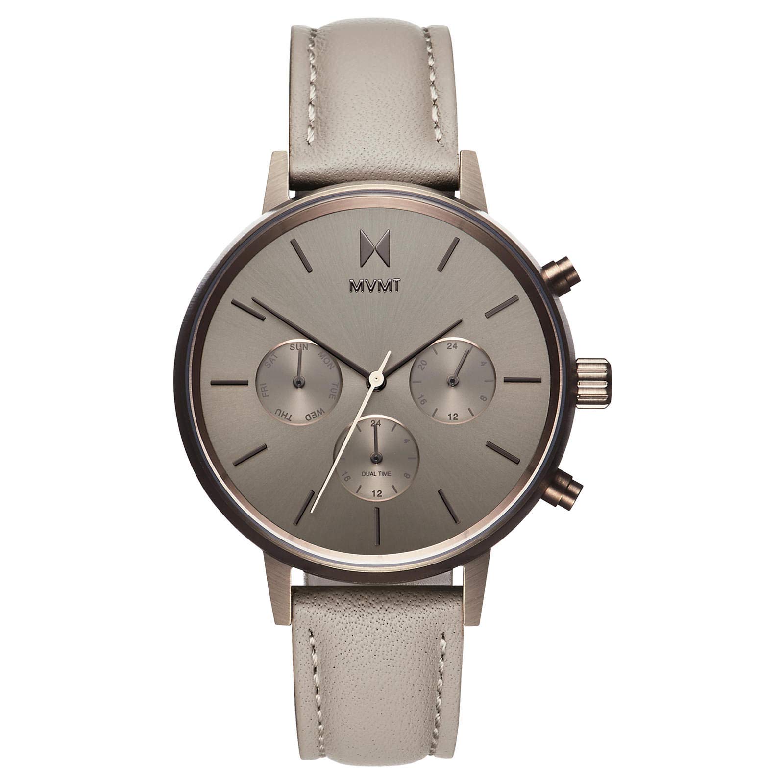 MVMT Women's Analog Chronograph Watch - Stylish Fashion Watch for Women with Leather Strap, Water Resistant - Perfect for Office, Dating & Everyday Wear
