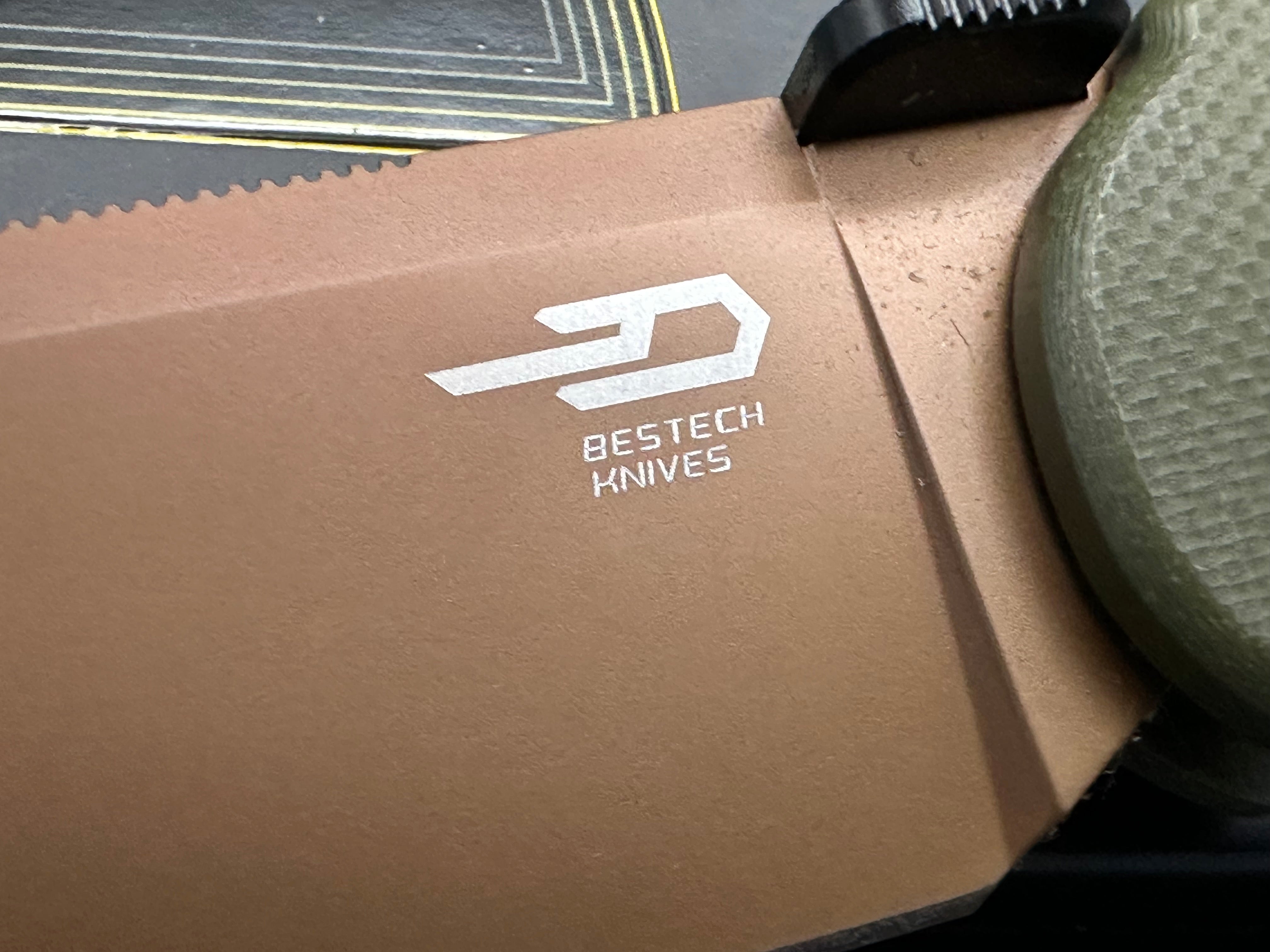 Bestech Glok Green & Copper Folding Knife - Exclusive BHQ Limited Edition - Perfect for EDC, Outdoor Adventures & Collectors