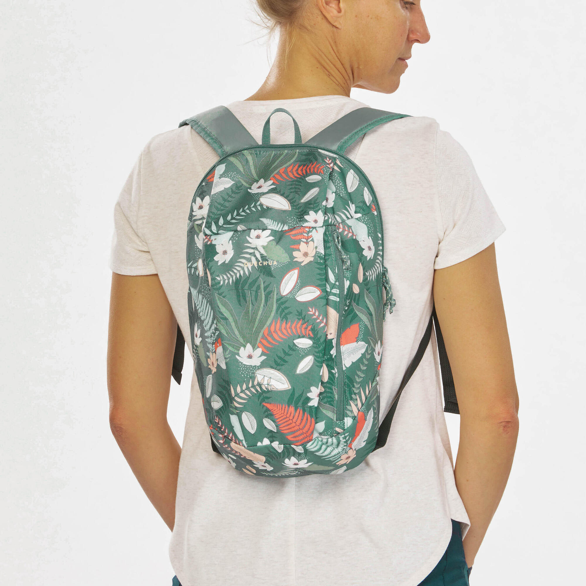Quechua NH100 10L Lightweight Hiking Backpack - Water-Resistant Daypack for Outdoor Adventures, Camping & Travel