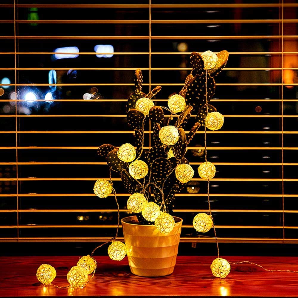 15 Pack Rattan Wicker Balls Decoration - Natural White Yellow Black Woven Balls for Bee Themed Party, Baby Shower, Birthday, Wedding Table Decor (2 Inch) - Perfect for Honeycomb Centerpieces, Bumblebee Nursery Decor, and Rustic Wedding Accents