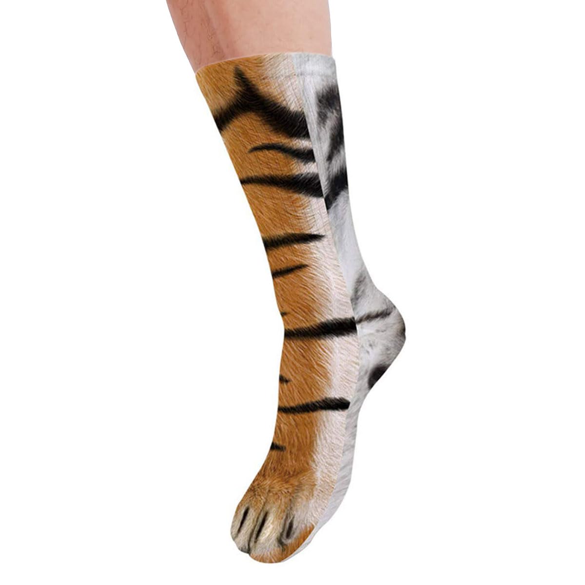 Funny Animal Paw Socks - Cute Novelty Socks for Men, Women, Teens - Perfect Birthday Gifts, Christmas Stocking Stuffers, White Elephant Gifts - Great for Parties, Office Gag Gifts & Cozy Home Wear