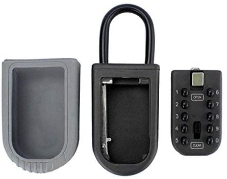 Secure Key Box with Button Lock - Heavy Duty Wall Mount Key Safe for Home, Office & Airbnb - Weatherproof & Durable Key Storage Solution