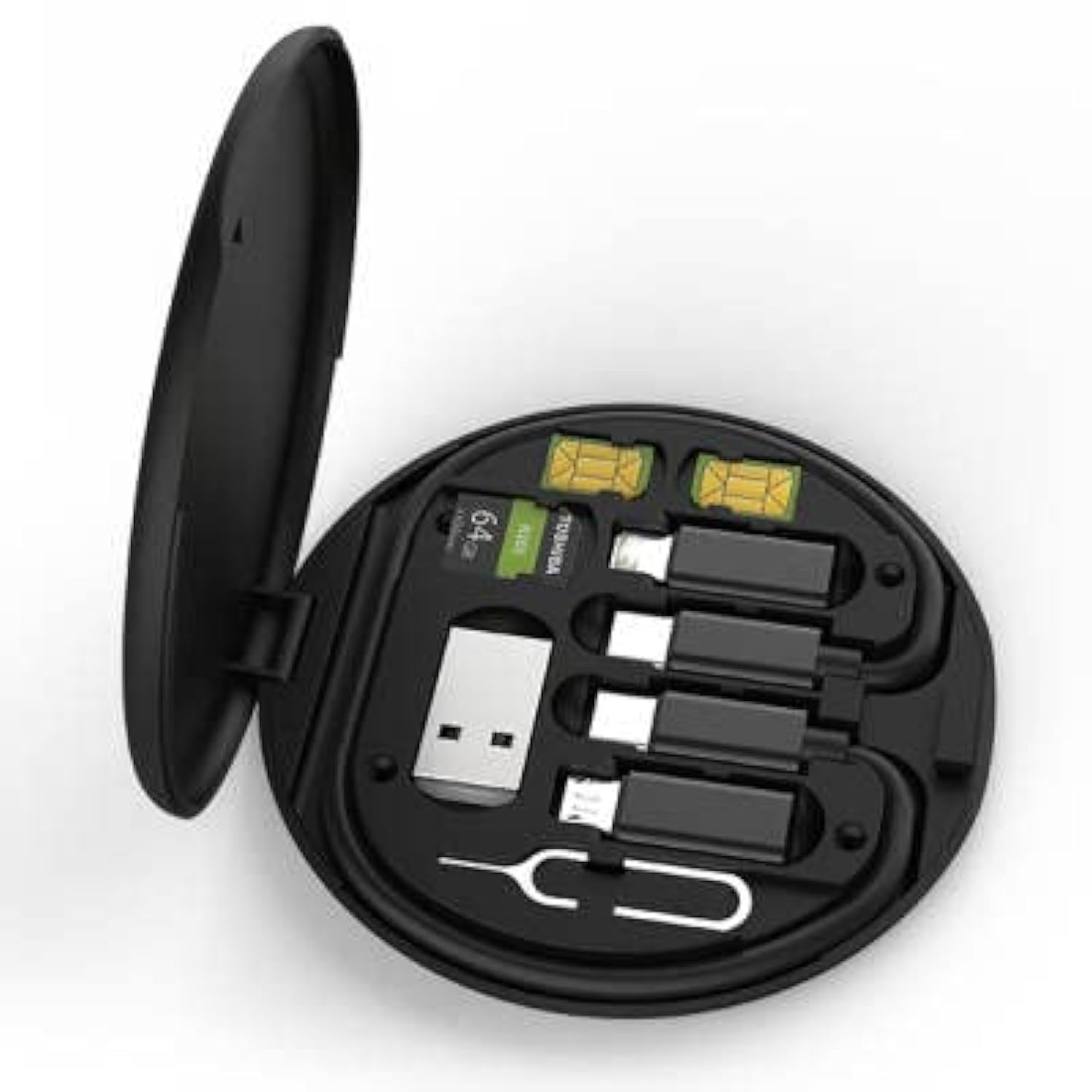 RainCloud USB Adapter Cable - Type C to Micro USB/Lightning/USB A - for Travel & Office Use