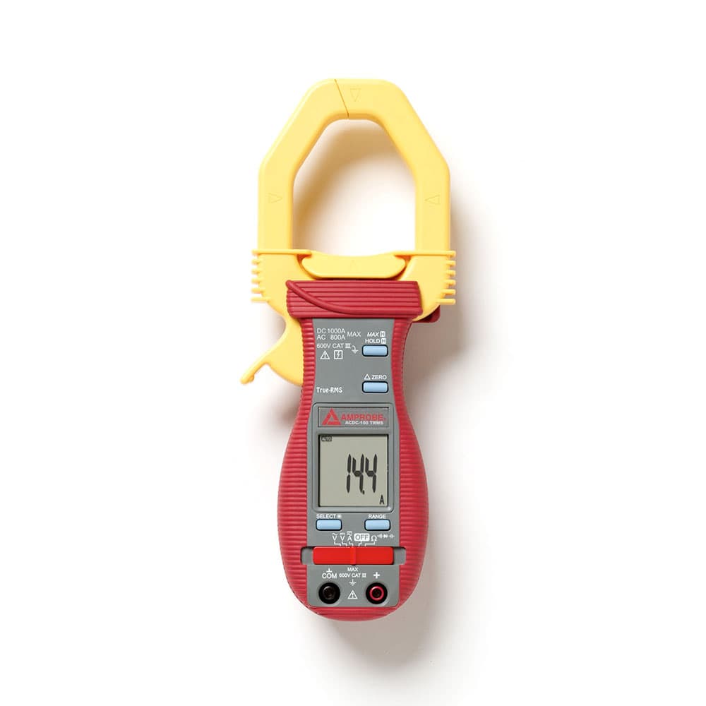 Amprobe 2740465 1000A TRMS AC/DC Digital Clamp Meter - Measures Voltage, Current, Capacitance & Resistance - Ideal for Electricians, HVAC Technicians & Industrial Use
