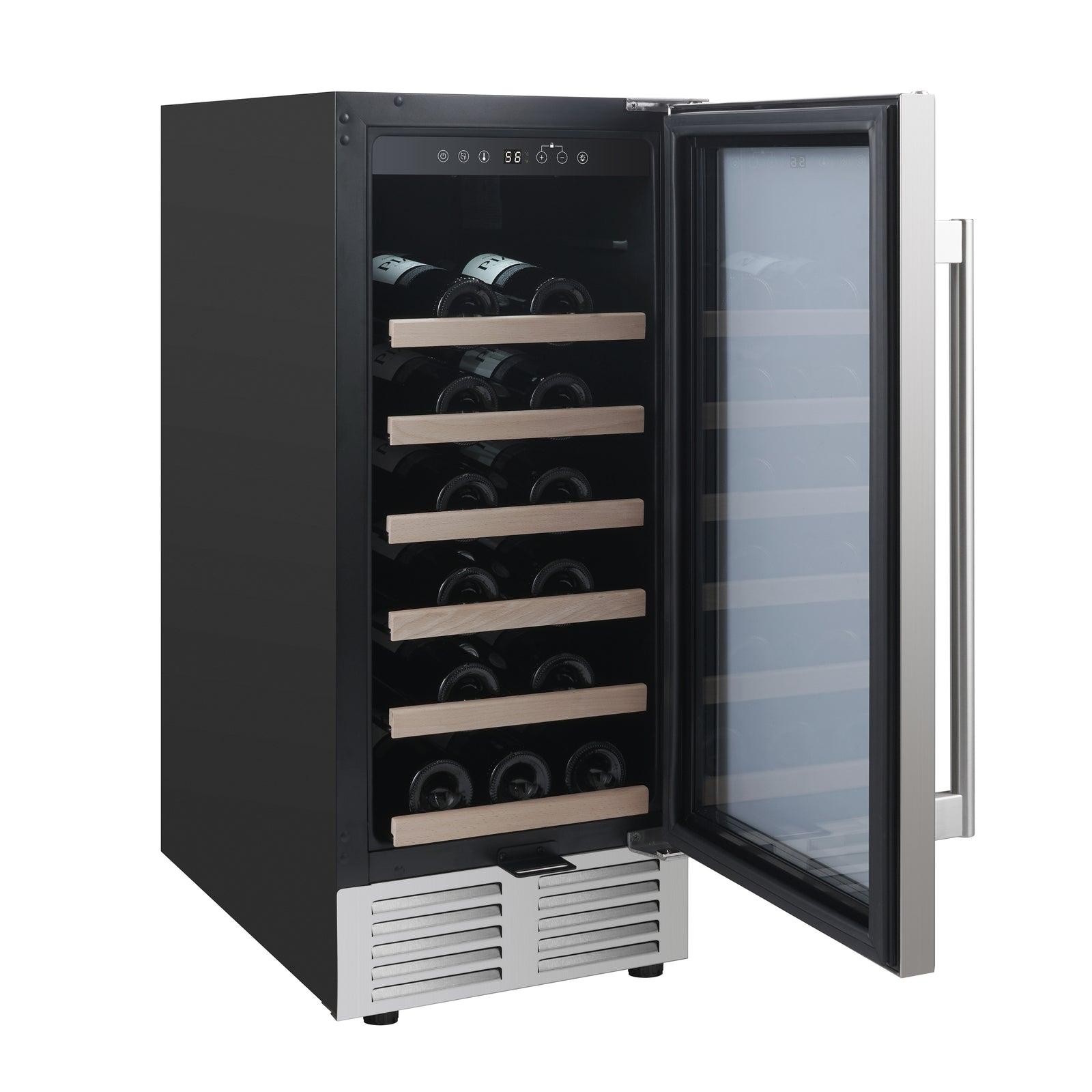 Avanti WCS31Z3SIS 30 Bottle Stainless Steel Wine Cooler - Compact Freestanding Wine Fridge for Home, Kitchen, or Bar - Perfect for Wine Storage & Cooling