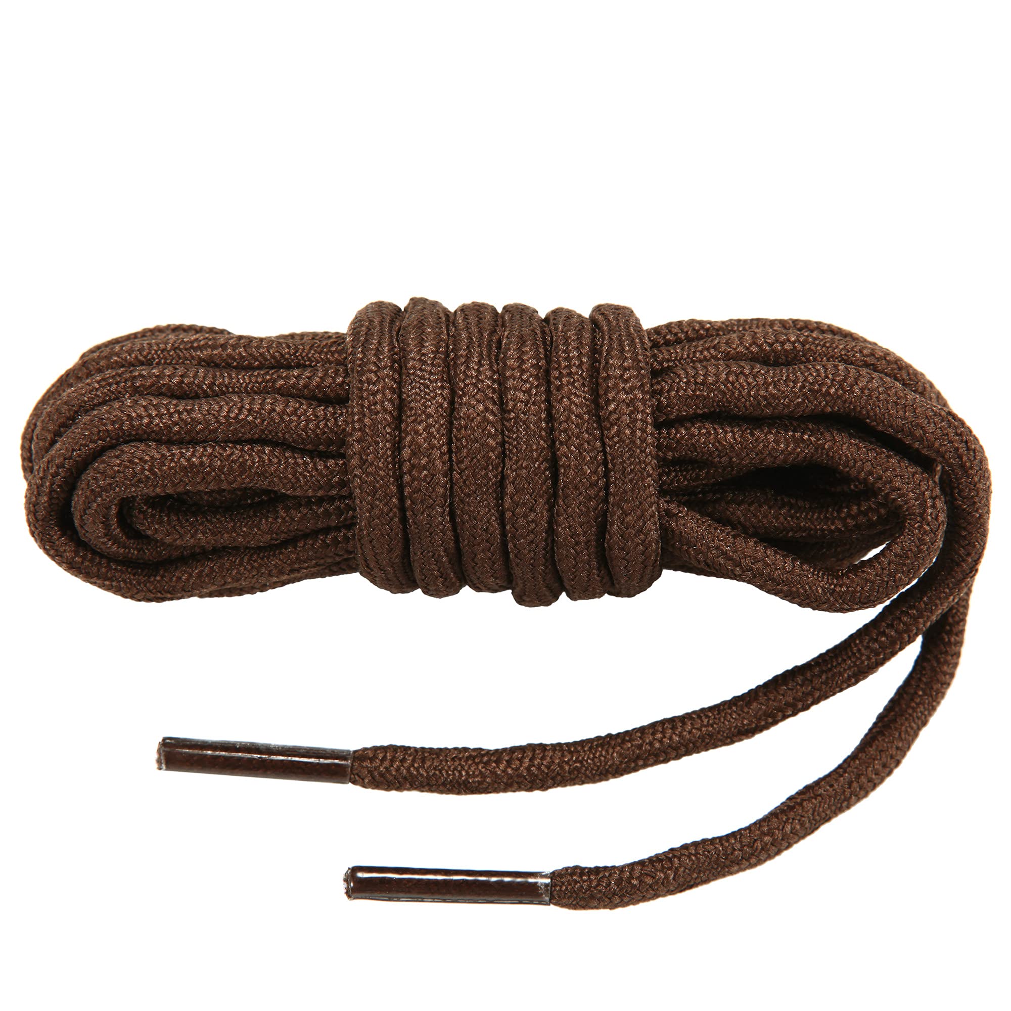 Steel-Reinforced Round Boot Laces (1 Pair) - Heavy Duty Work Boot Shoelaces for Hiking, Construction & Outdoor Boots - Durable for Tough Jobs & All-Weather Use