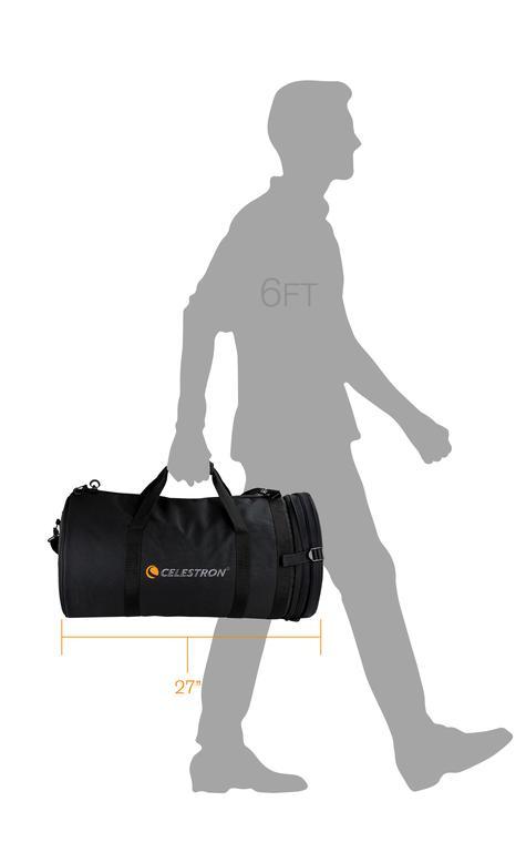 Premium Padded Telescope Carrying Case for 11-Inch Optical Tubes - Durable Protection for Astronomy Equipment & Travel Use