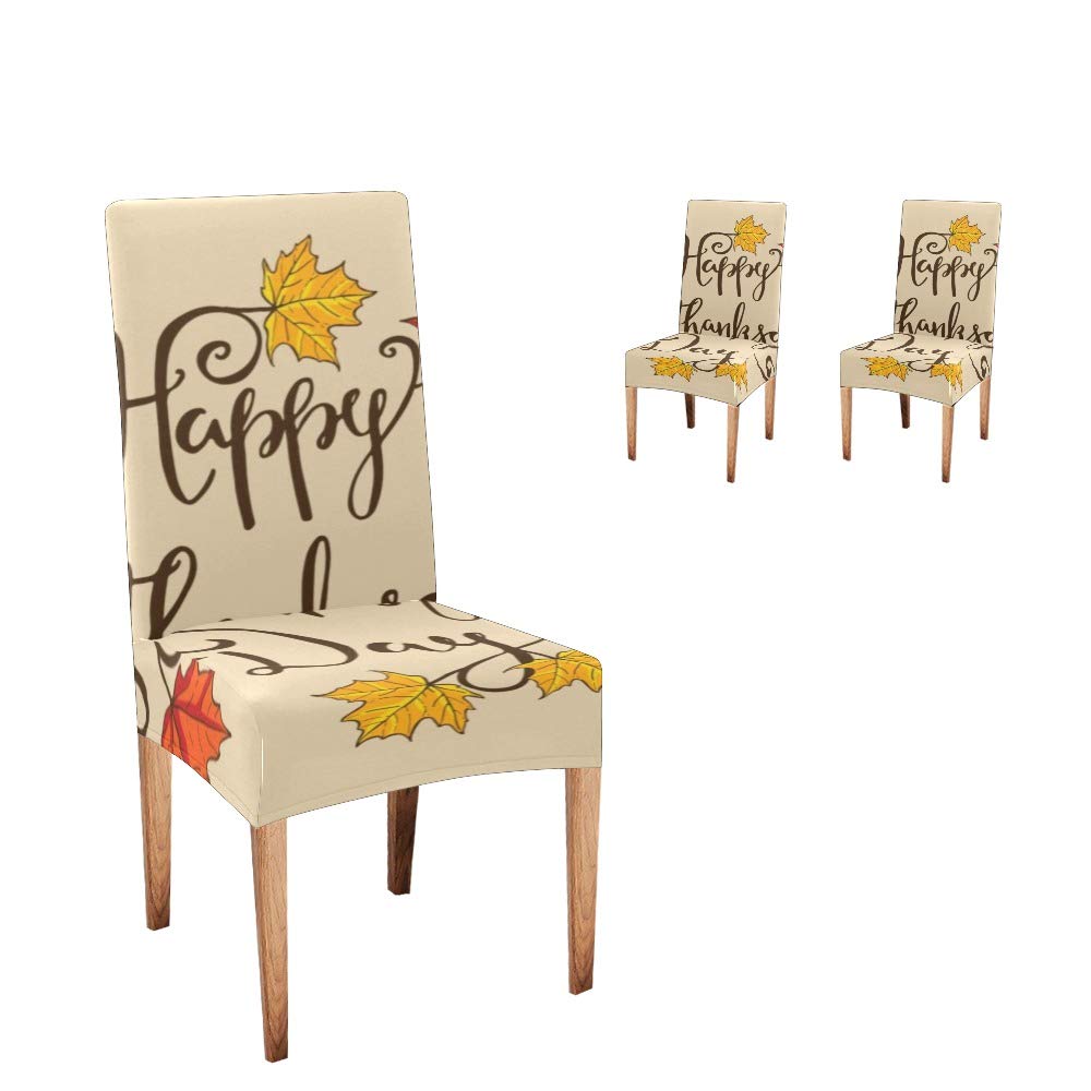 Premium CUXWEOT Dining Chair Covers Set of 2 - Soft, Comfortable Thanksgiving Slipcovers for Party Decor & Home Protection | Perfect for Holiday Gatherings, Family Dinners & Special Occasions