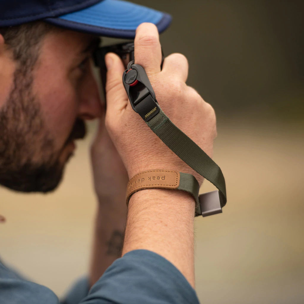 Peak Design Cuff Quick-Release Camera Wrist Strap (Sage Green) - Secure & Comfortable Hand Strap for DSLR, Mirrorless Cameras - Perfect for Travel, Hiking & Outdoor Photography