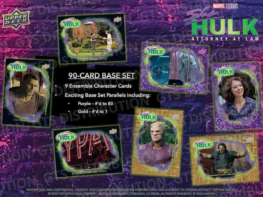2024 Upper Deck Marvel Studios She-Hulk: Attorney at Law Trading Cards Hobby Box - Collectible Superhero Cards for Marvel Fans & Comic Enthusiasts - Perfect for Display, Gifts, and Investment