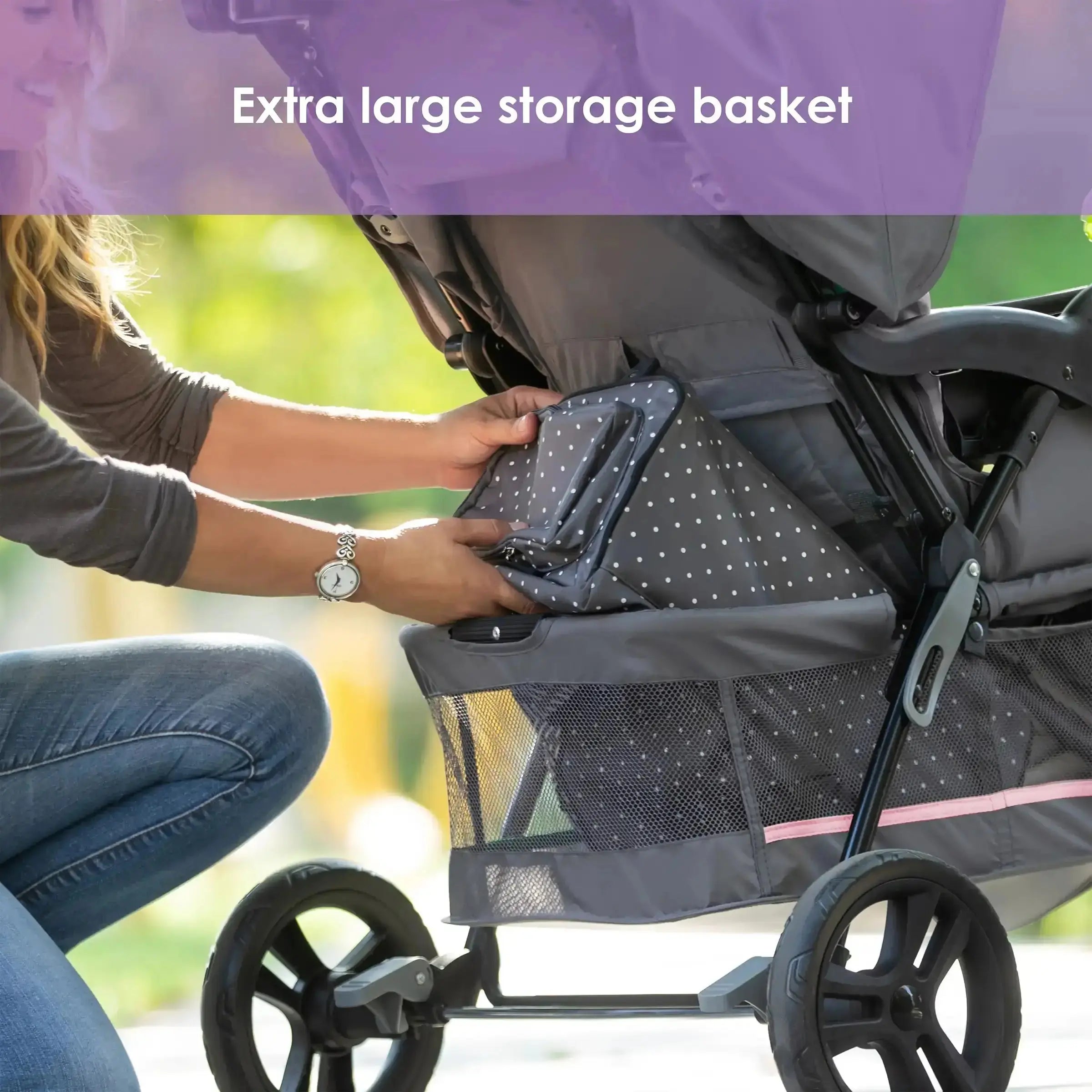 EZ Ride SE Stroller Travel System with Secure Lift Infant Car Seat - Lightweight Baby Stroller & Car Seat Combo for Newborns to Toddlers - Perfect for Travel, Shopping & Daily Outings