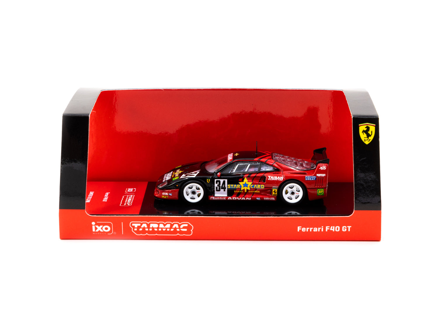 Tarmac Works X iXO Models 1/64 Ferrari F40 GT Diecast Car - TWOC Members Exclusive Collectible - HOBBY64 Series for Car Enthusiasts & Display Showcase