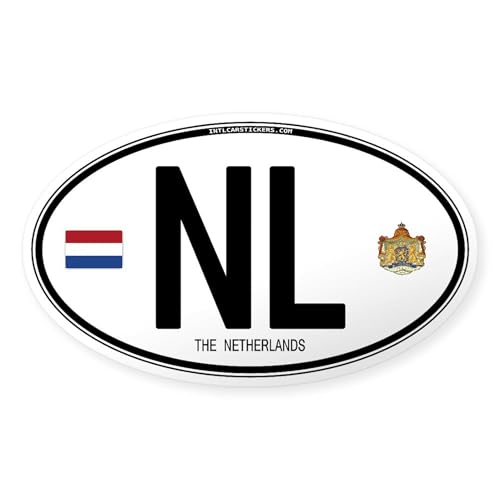 Clear - Netherlands Intl Oval Oval Sticker