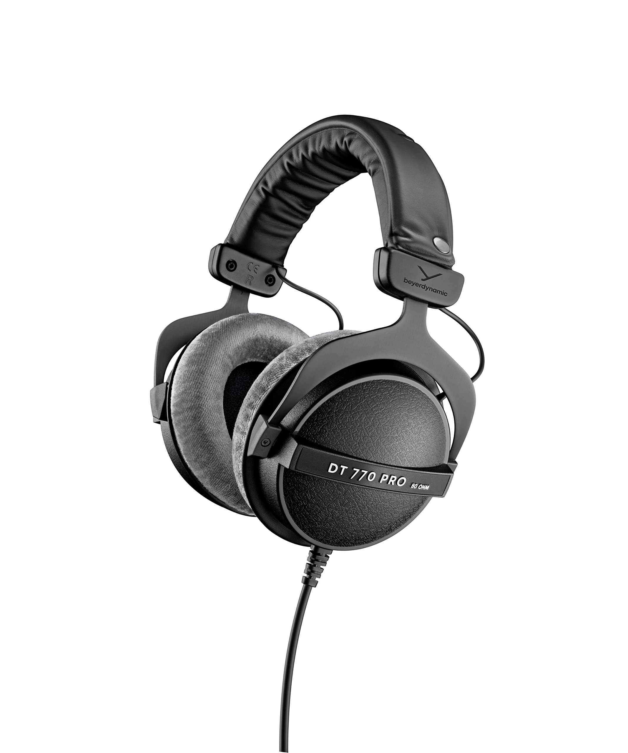 Beyerdynamic DT 770 PRO 80 Ohm Studio Headphones - Over-Ear Closed-Back Wired Headphones for Professional Recording, Mixing & Monitoring - Perfect for Home Studios, Podcasting & Music Production (Gray)