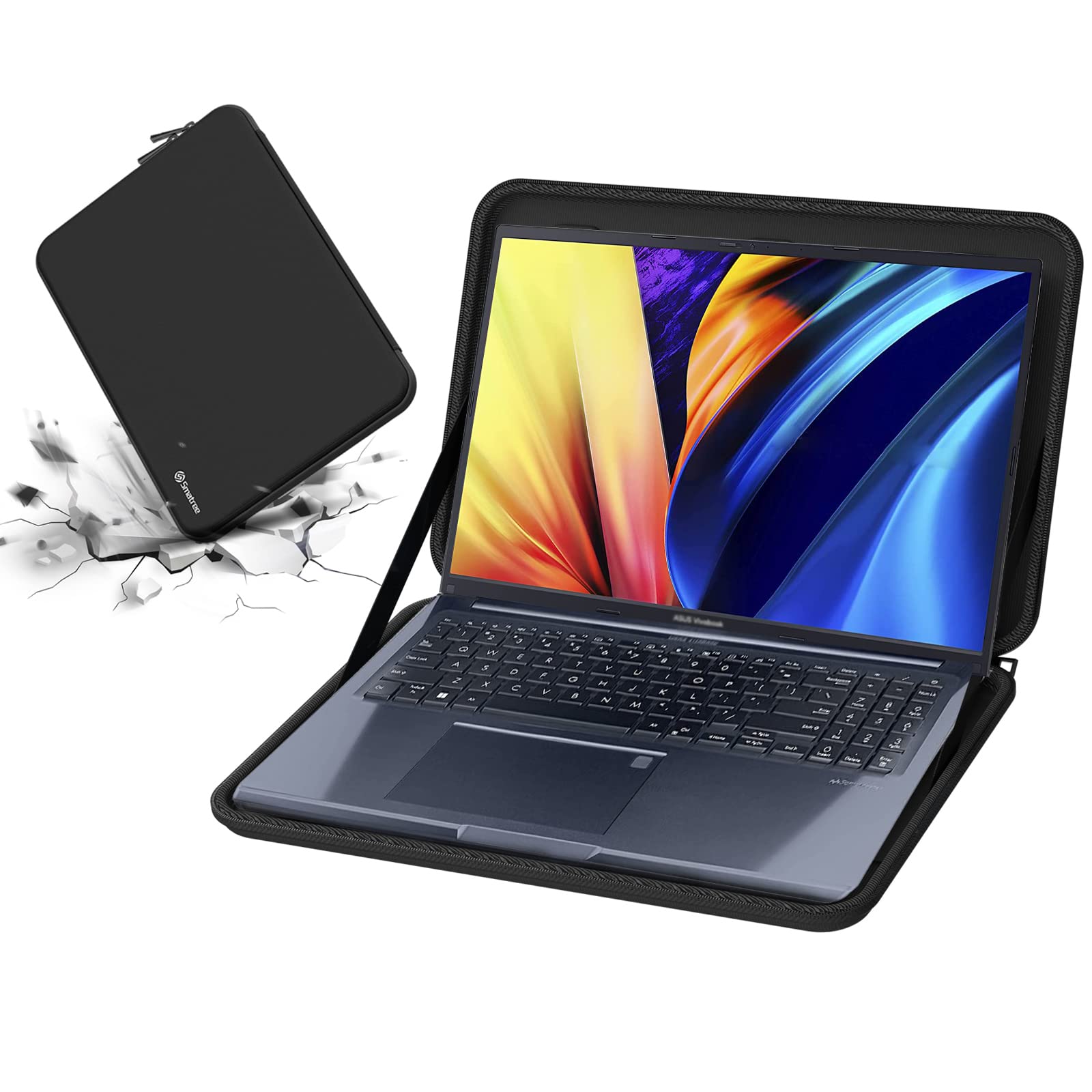 Smatree Shockproof Hard Shell Case for 16-inch ASUS ROG Strix SCAR 16 (2024/2025 G635) & G16 (2024/2025 G614) Gaming Laptops - Protective Sleeve Compatible with ASUS VivoBook 16X/Pro 16X - Perfect for Travel, School & Office Use
