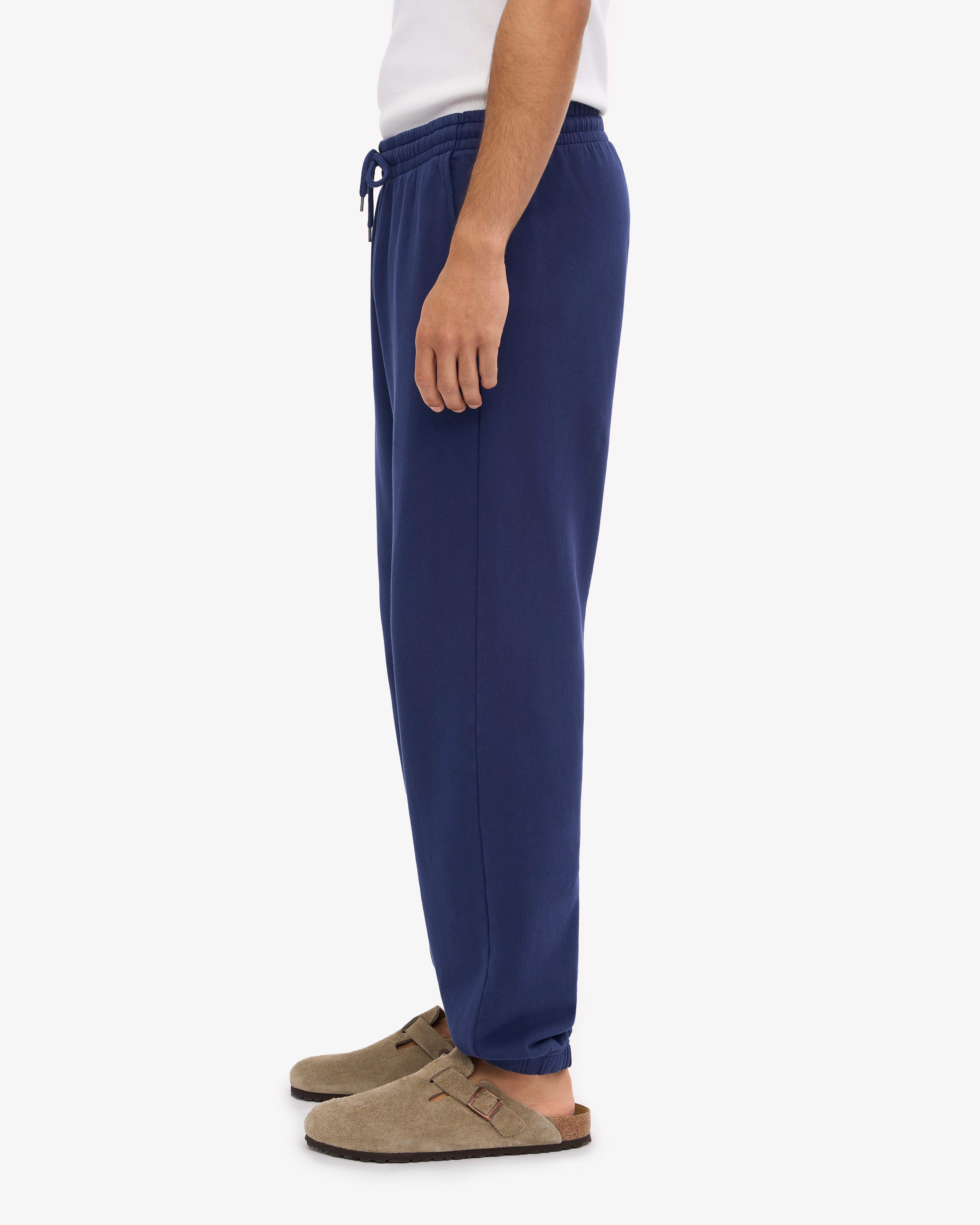 Premium Organic Cotton Sweatpants for Men & Women - Soft & Comfortable Marine Blue Joggers for Lounge, Yoga & Workout
