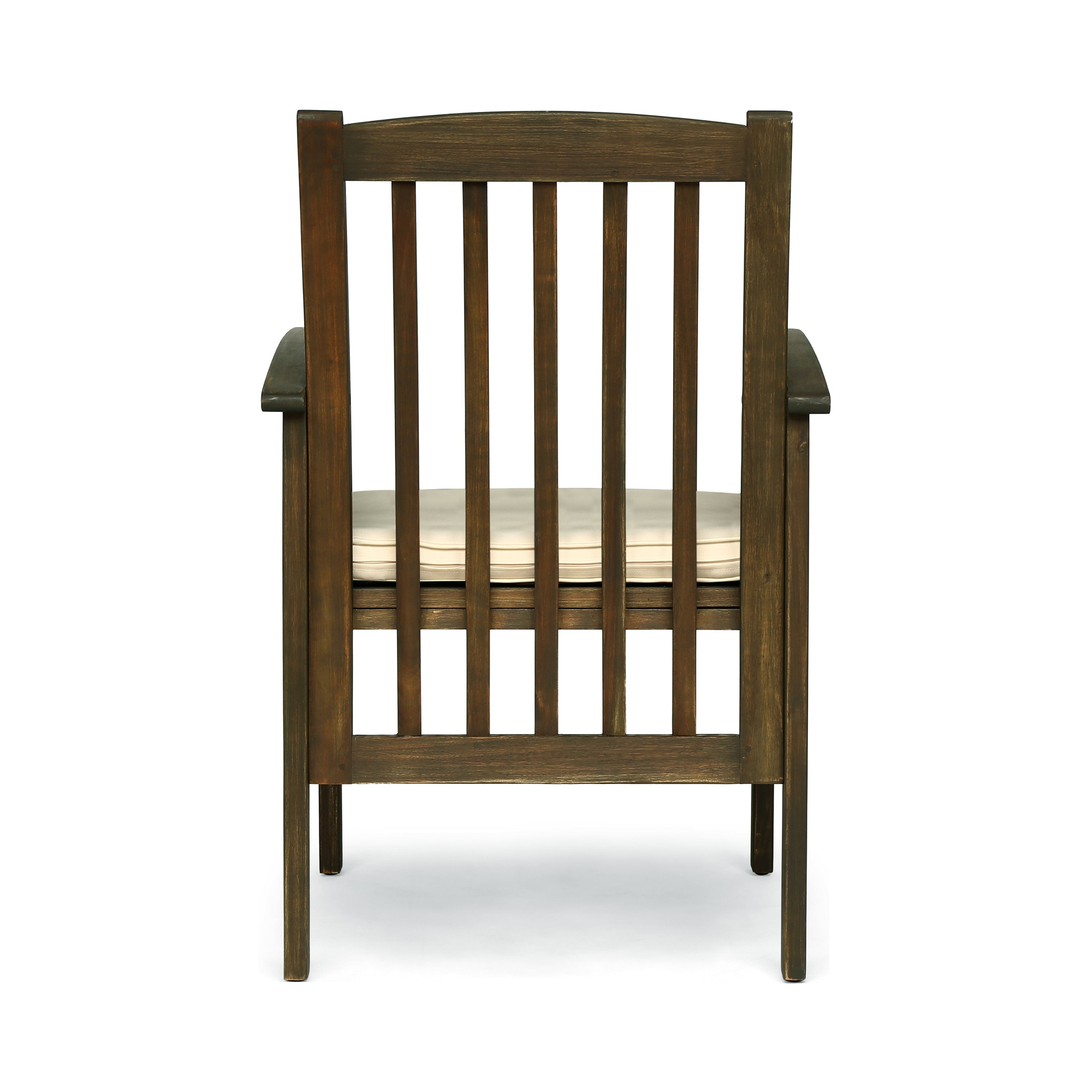 CASA ACACIA Dining Chairs Set of 2 with Cushions - Modern Wooden Kitchen Chairs for Dining Room, Breakfast Nook, and Restaurant Use