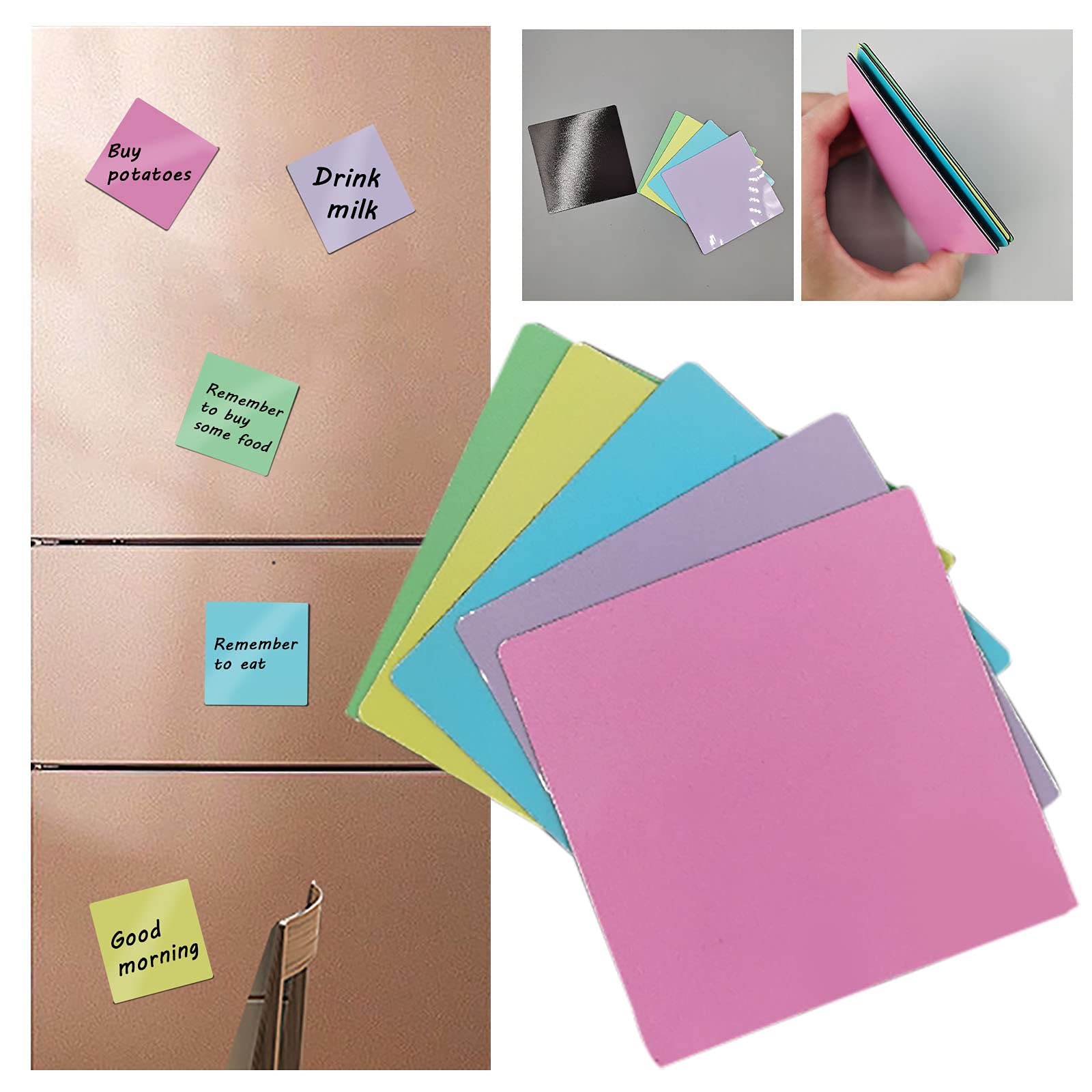Magnetic Name Tags - Writable White Labels for Office & Stationery - Perfect for Organizing Desks & Files