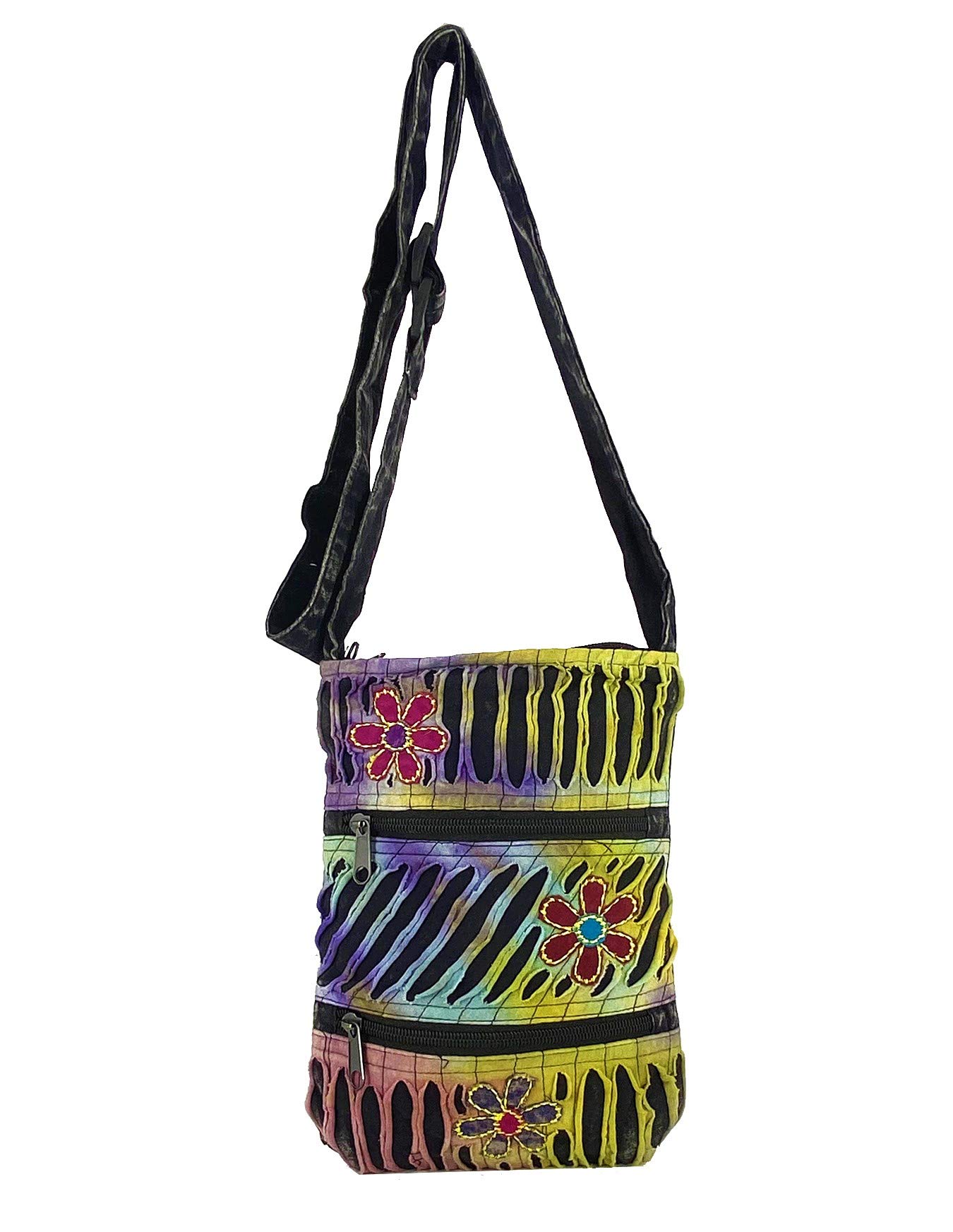 Royal Flower Patch Mini Crossbody Bag for Women - Elegant Small Shoulder Purse with Floral Design, Perfect for Date Night, Parties & Daily Use