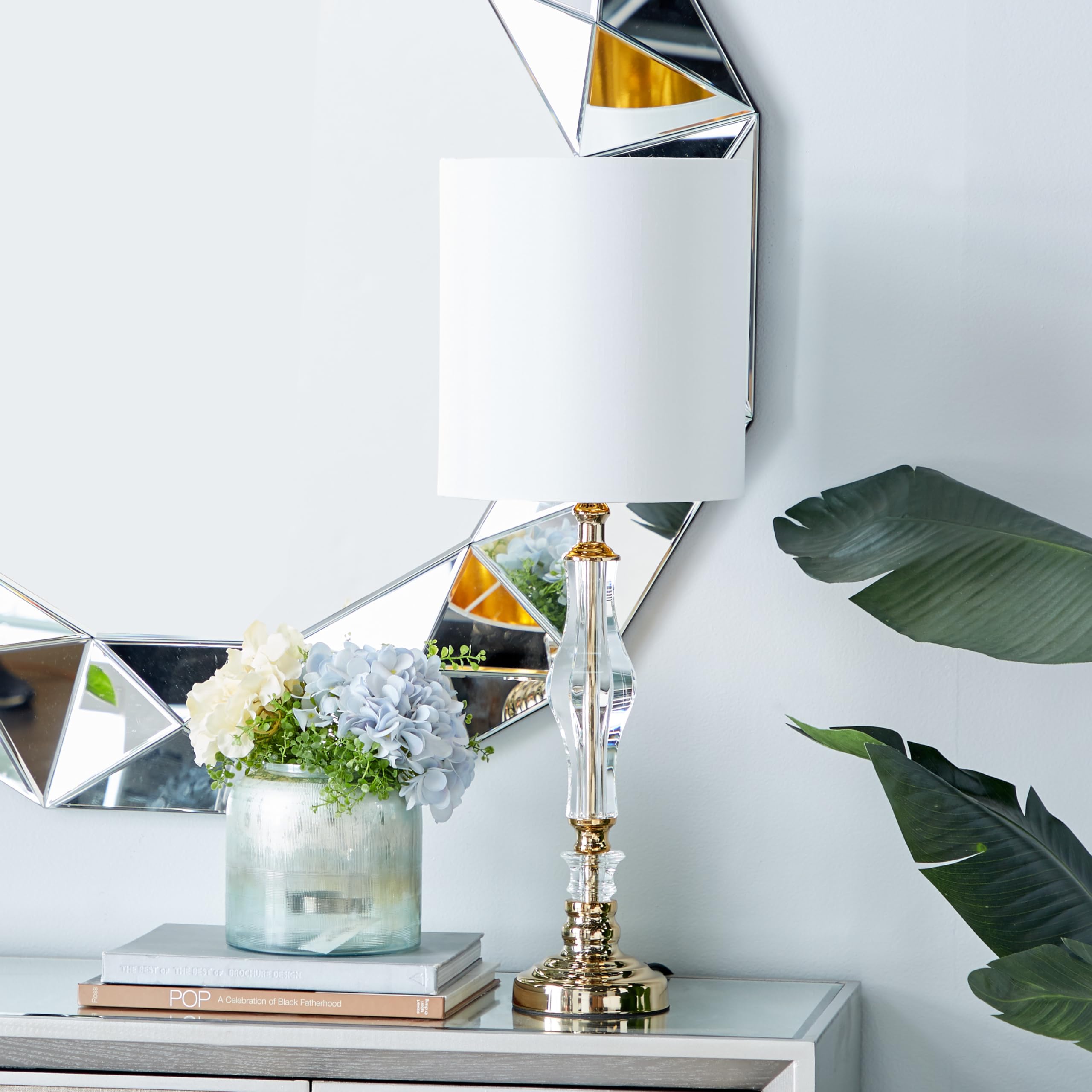 Deco 79 Modern Gold Glass Table Lamp - 10