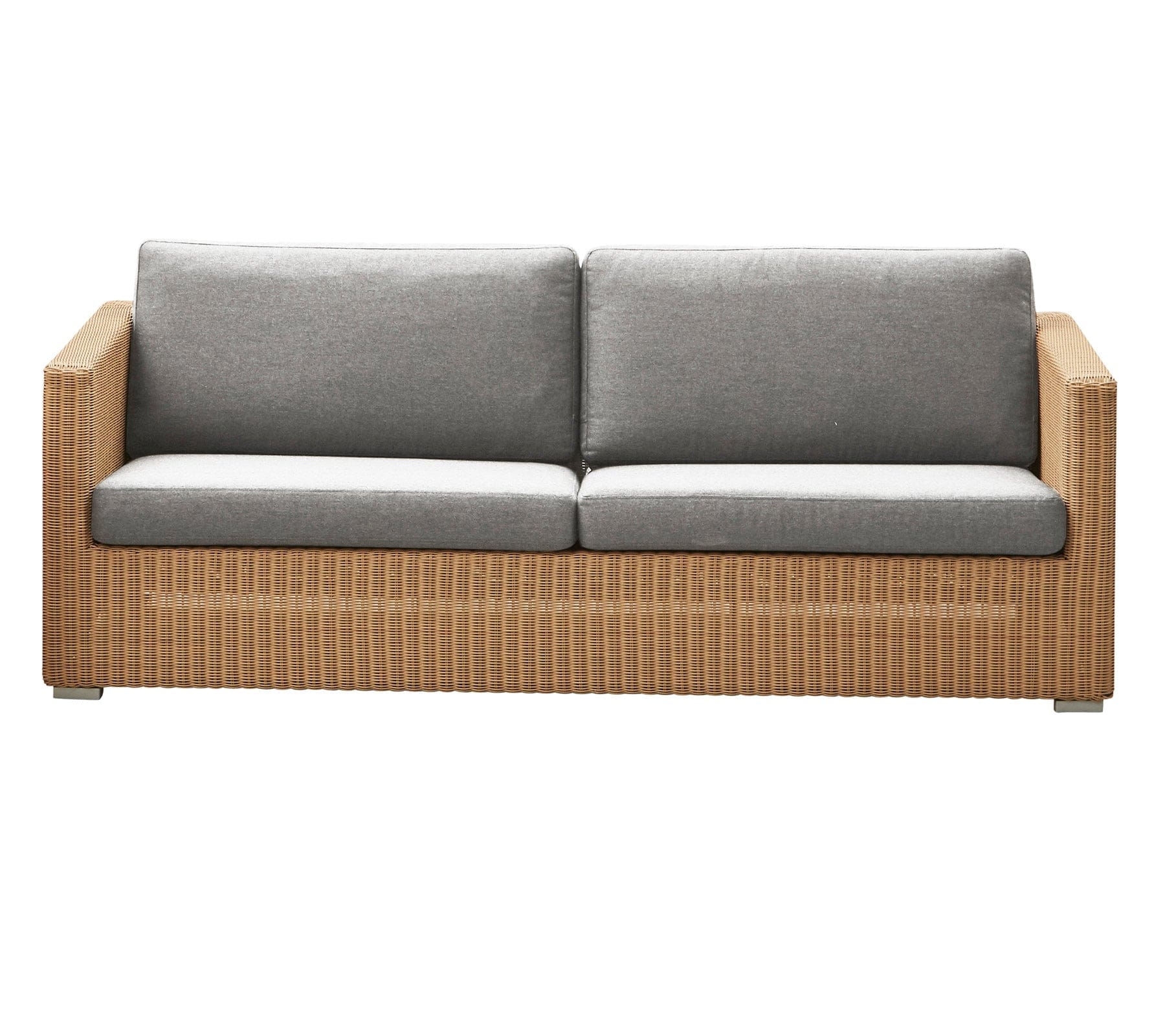 Chester 3-Seater Coastal Outdoor Sofa - Waterproof Wicker Patio Furniture Set for Poolside, Garden & Backyard Relaxation